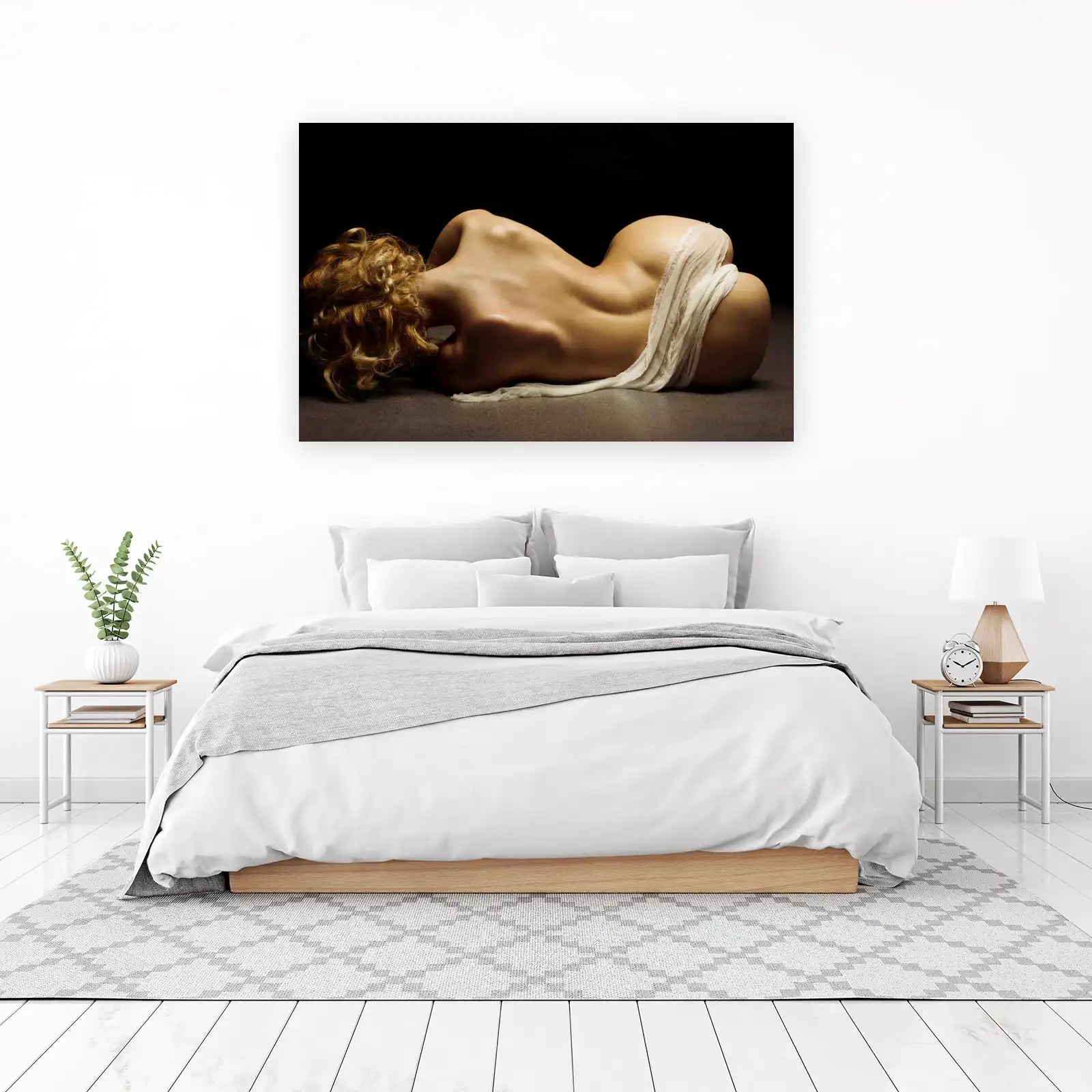 Ethereal Grace Nude Silhouette Wall Art