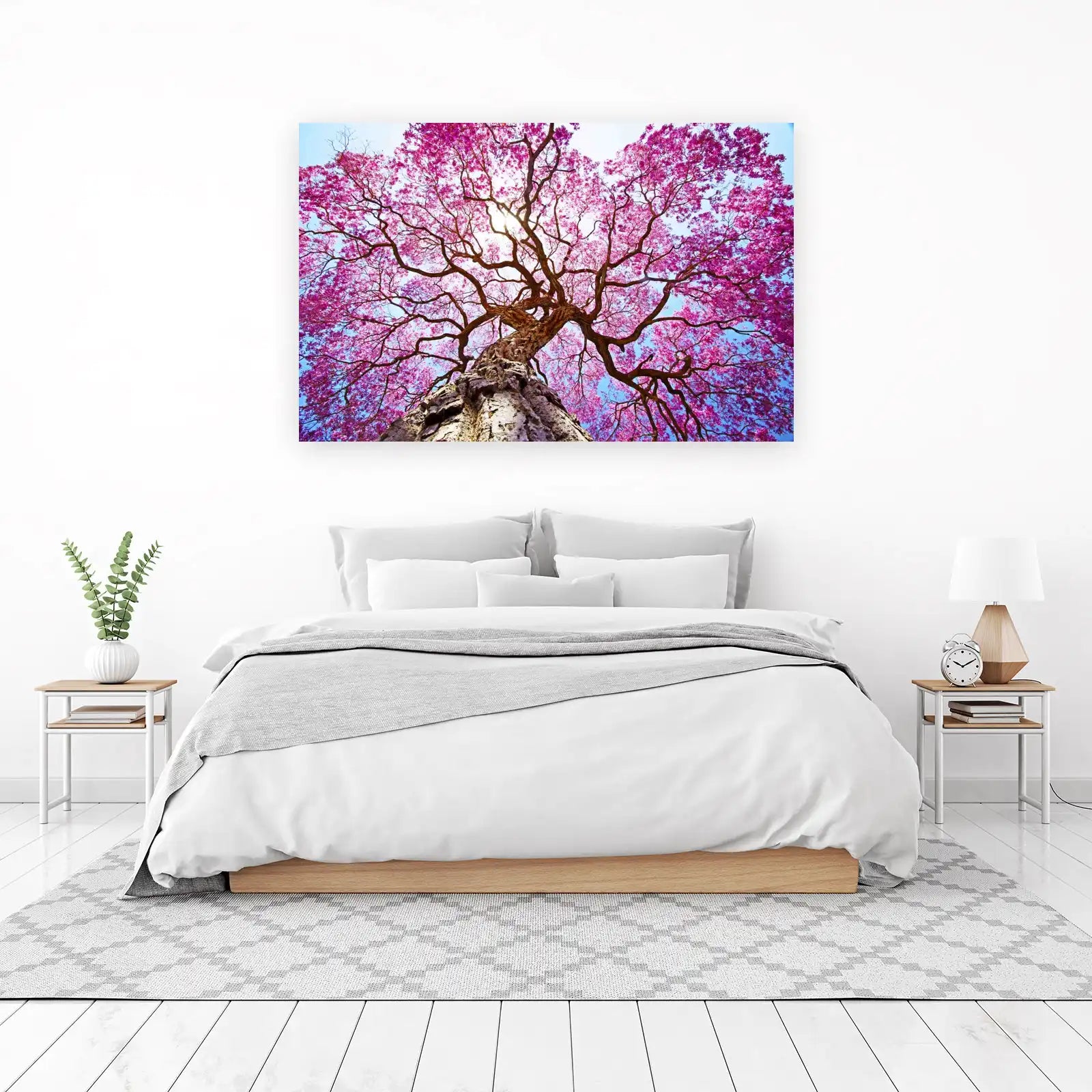 Stunning Pink Cherry Blossom Tree Wall Art
