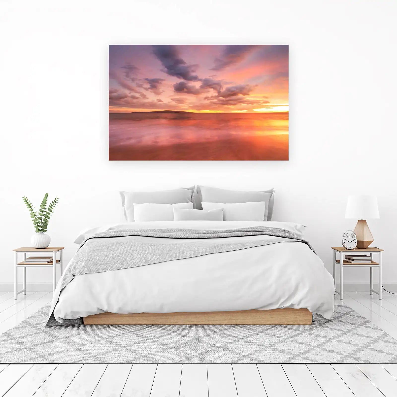 Ocean Sunset Serenity Wall Art