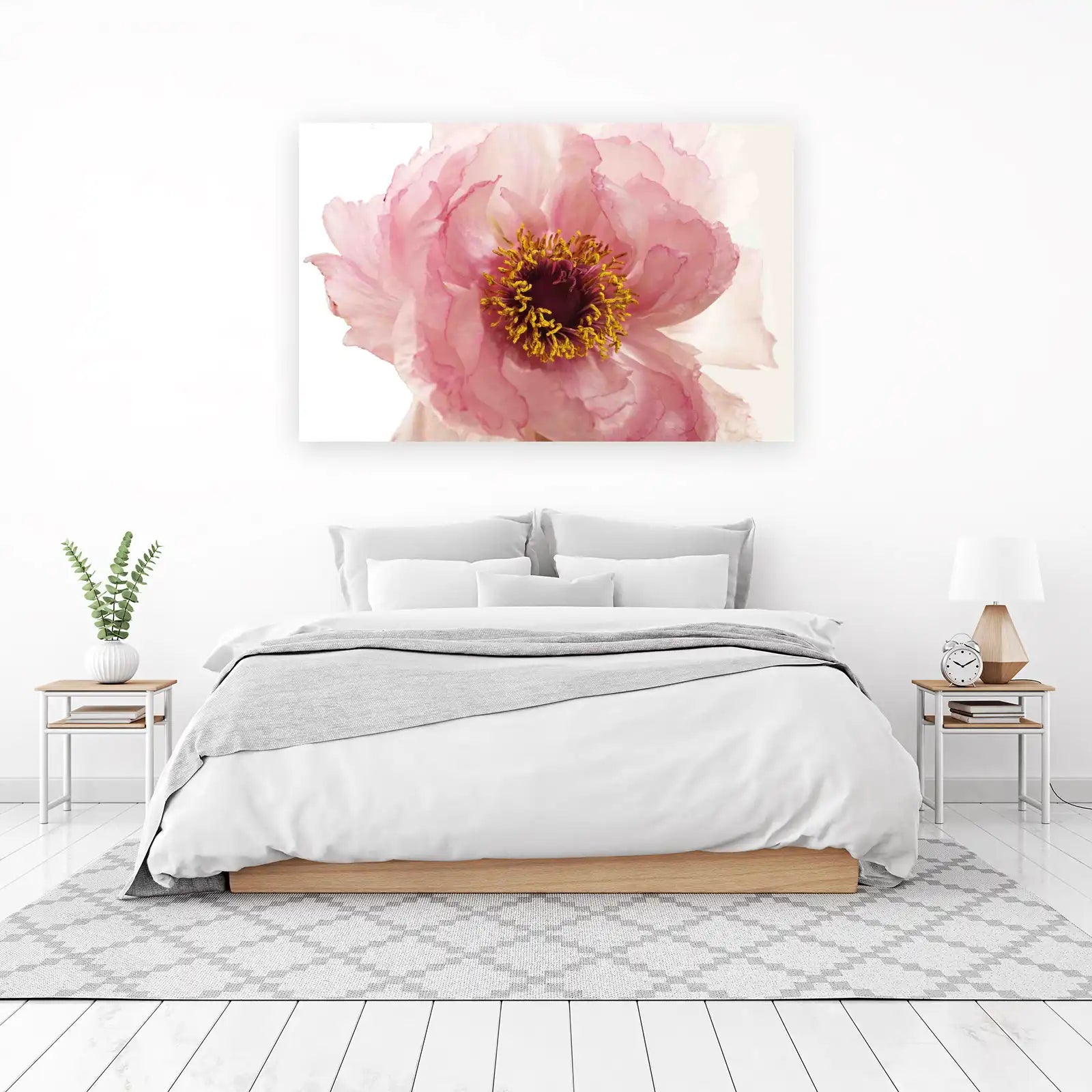 Soft Pink Peony Floral Wall Art Wall Art