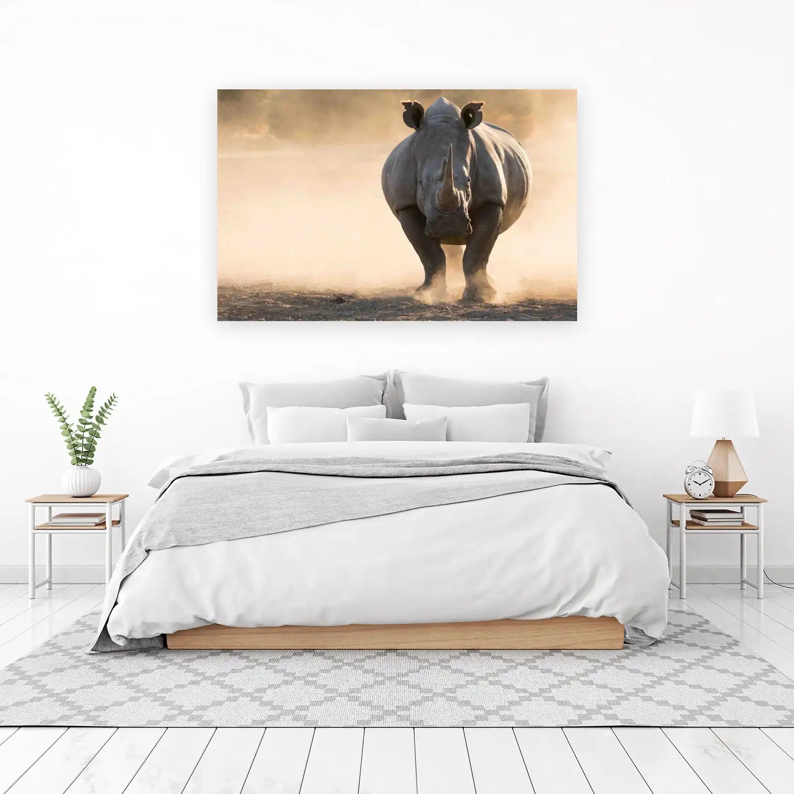Majestic Rhino Wildlife Wall Art