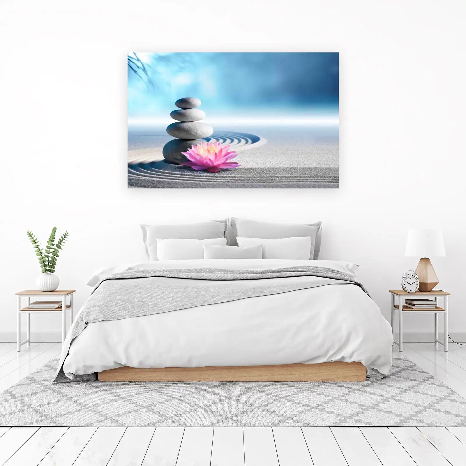 Zen Garden Serenity Lotus Wall Art