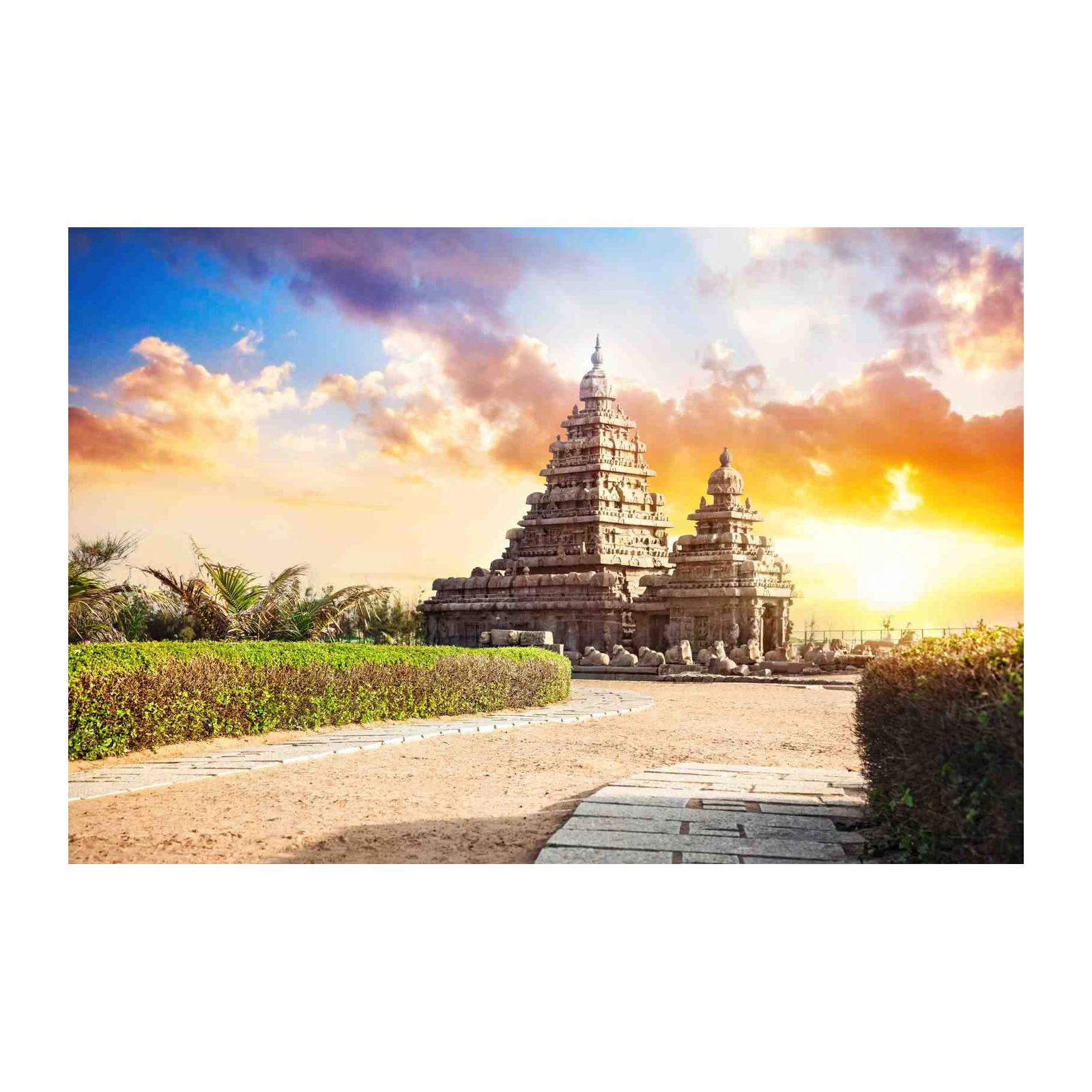 Inspirational Shore Temple Landscape Wall Art