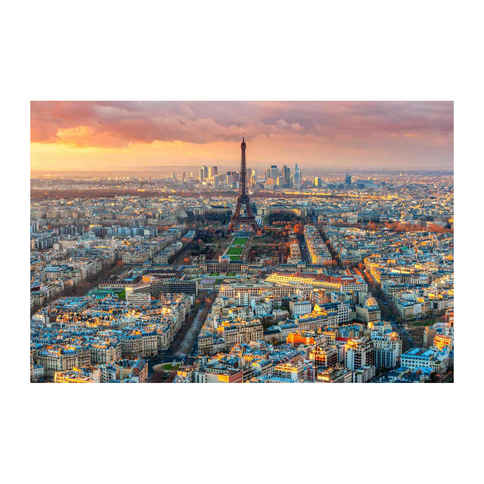 Parisian Sunset Eiffel Tower Wall Art