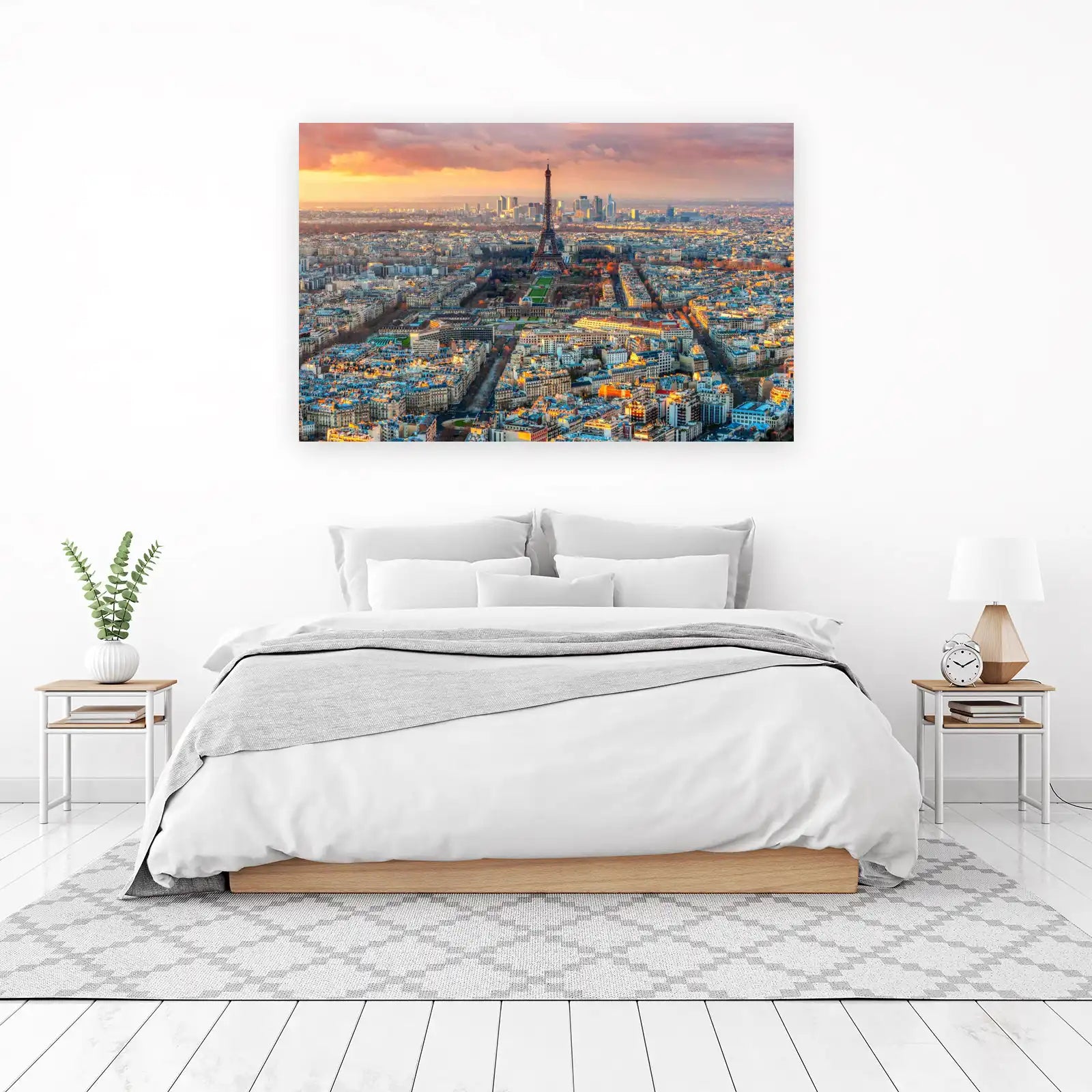 Parisian Sunset Eiffel Tower Wall Art