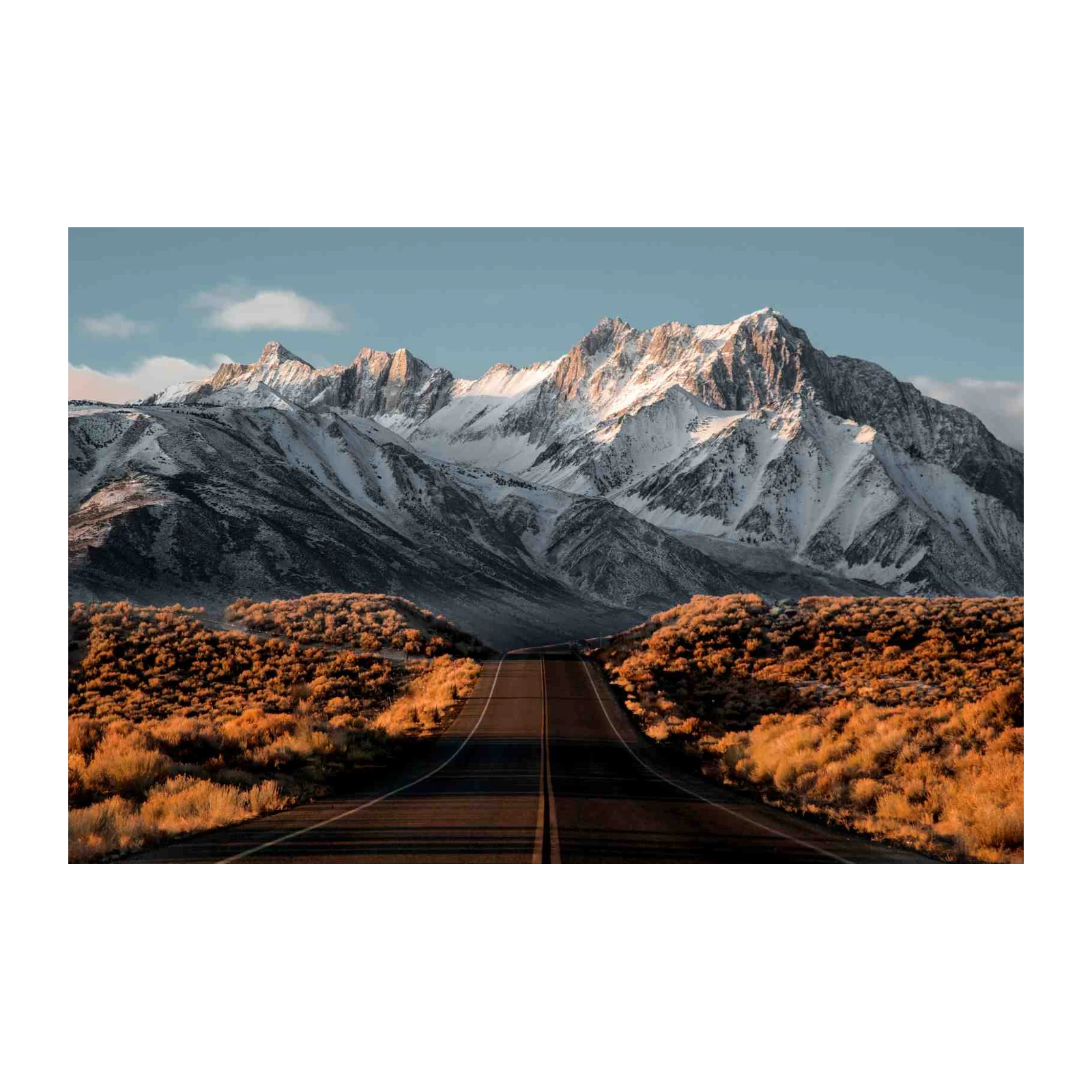 Mountain Road Sunrise Wall Art