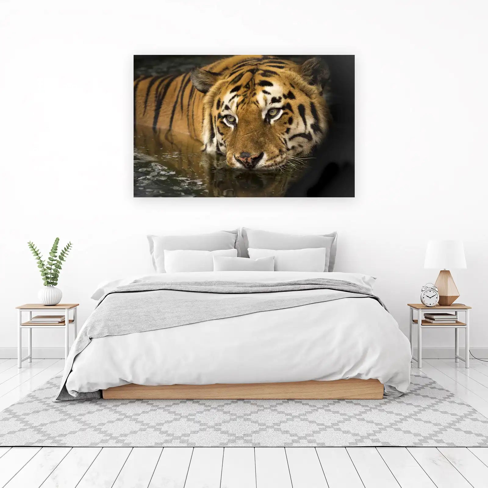 Majestic Tiger Gaze Wall Art