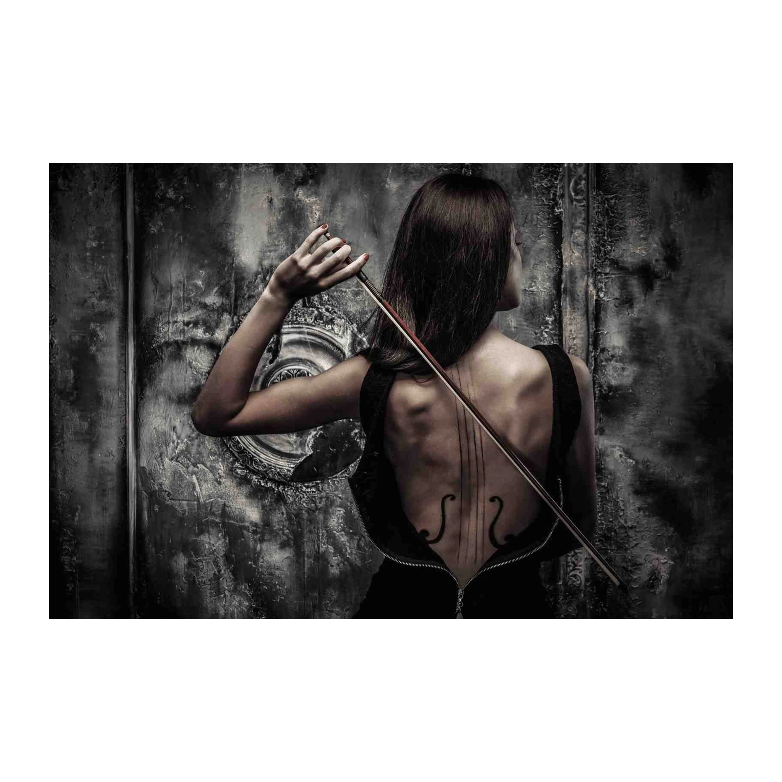 Gothic Violinist Portrait Wall Art