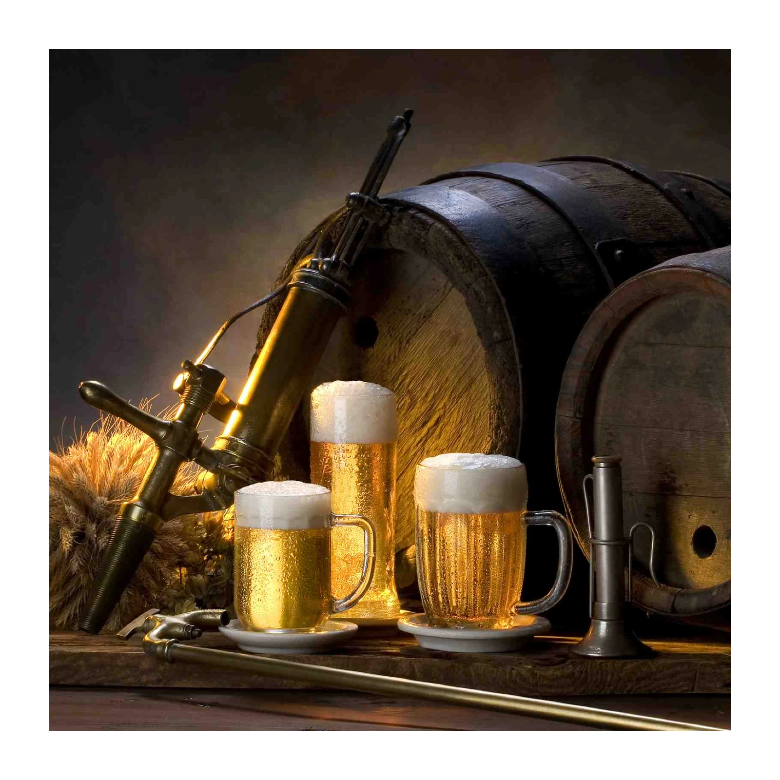 Vintage Beer & Barrels Wall Art