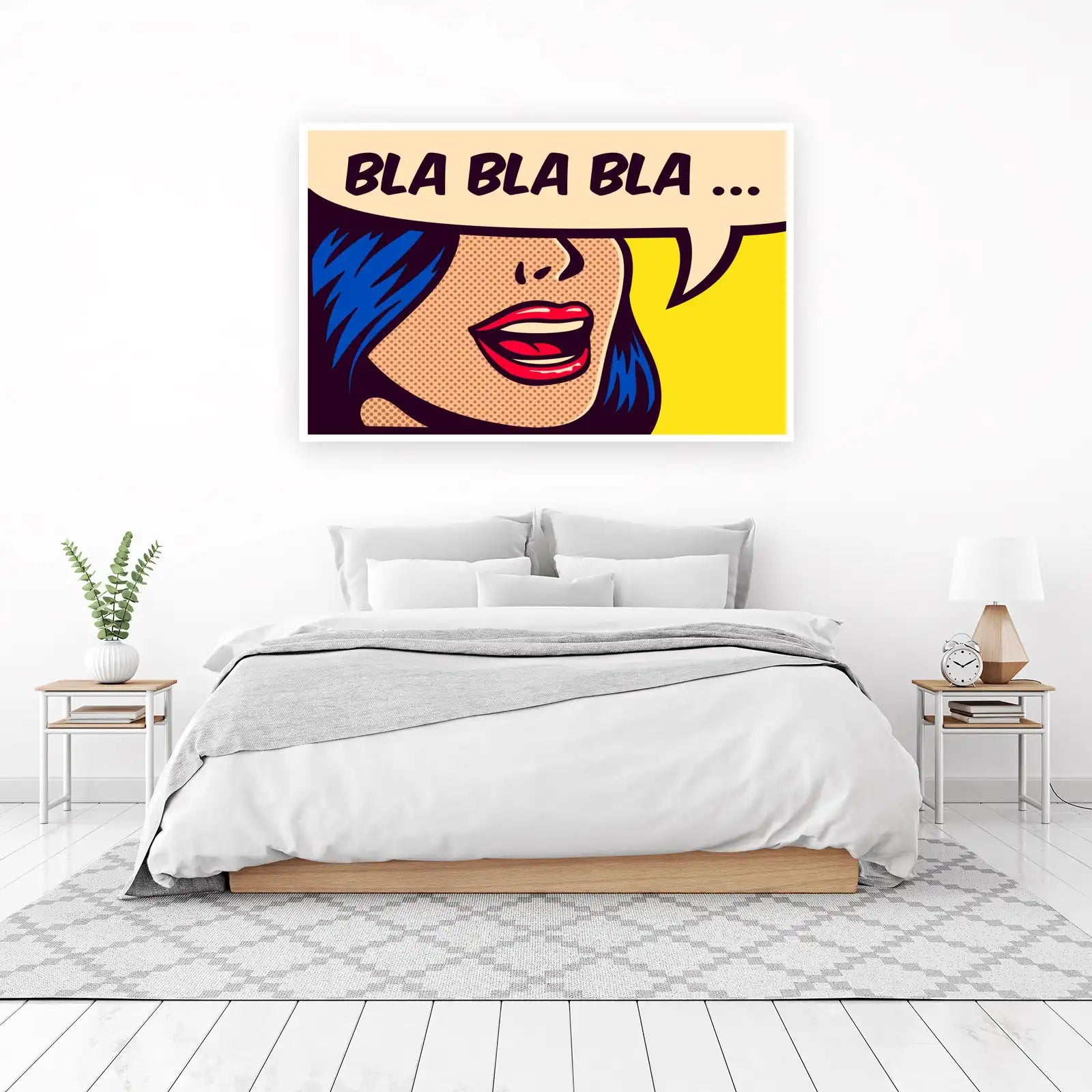 Pop Art Bla Bla Bla Wall Art
