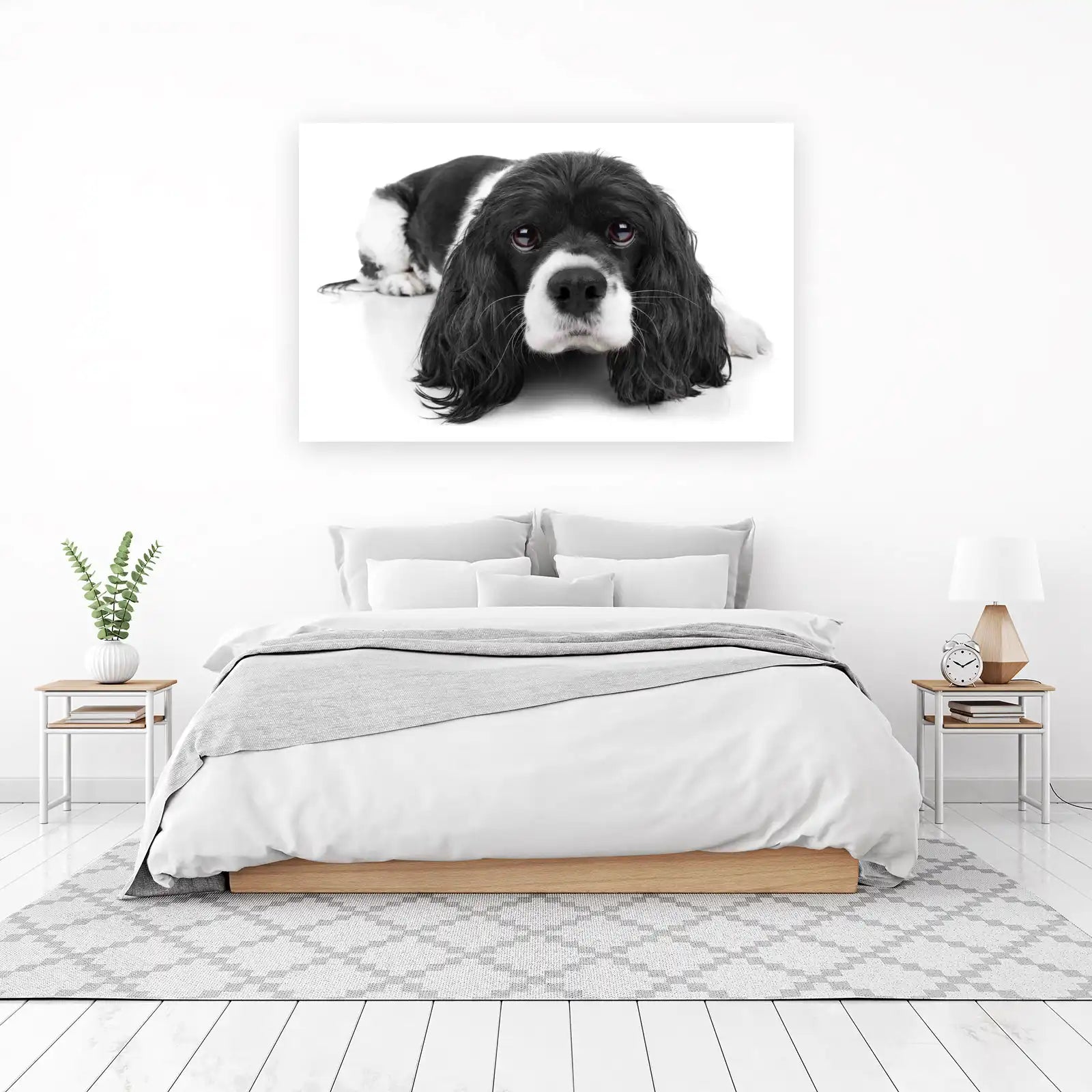 Adorable Cocker Spaniel Dog Portrait Wall Art