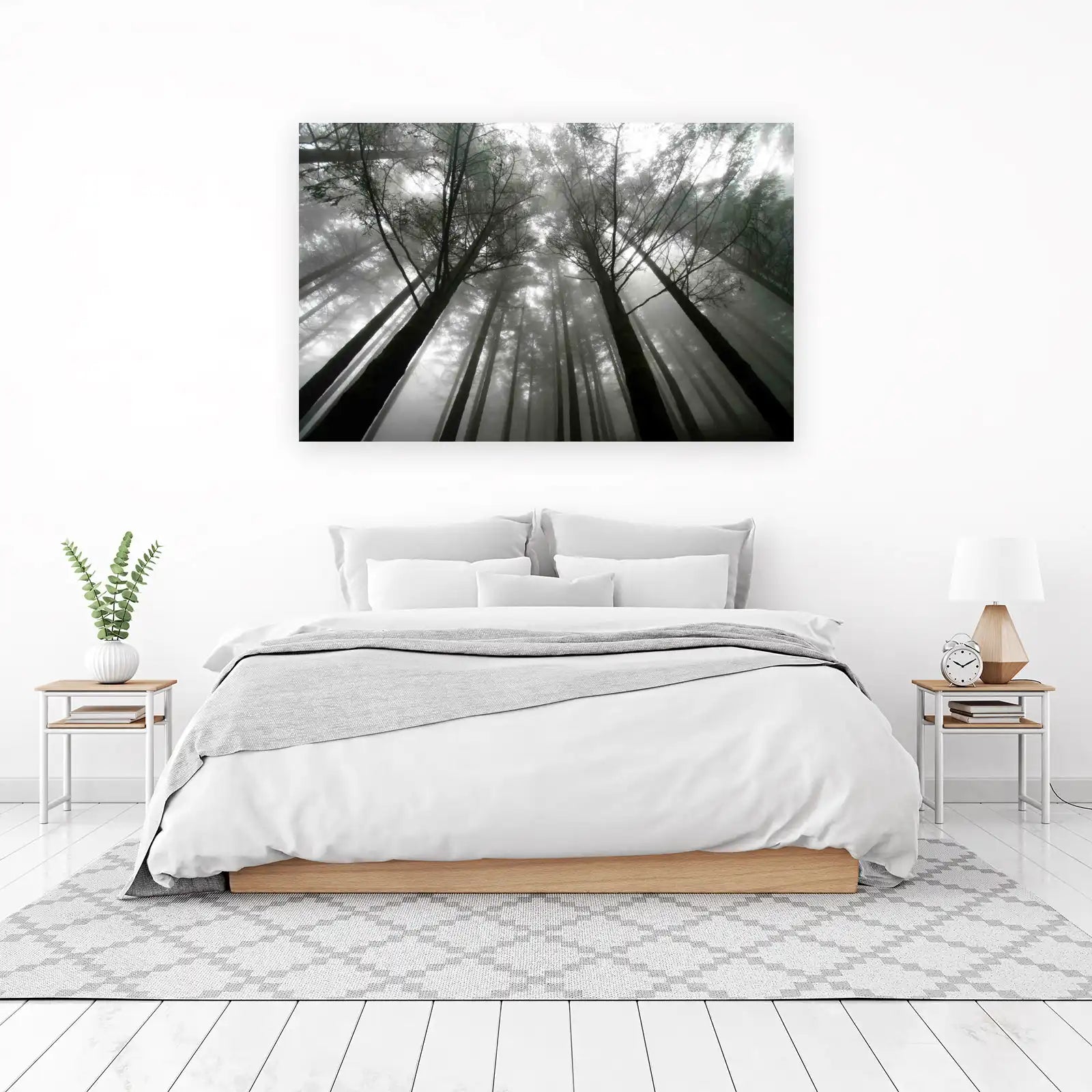 Misty Forest Serenity Wall Art
