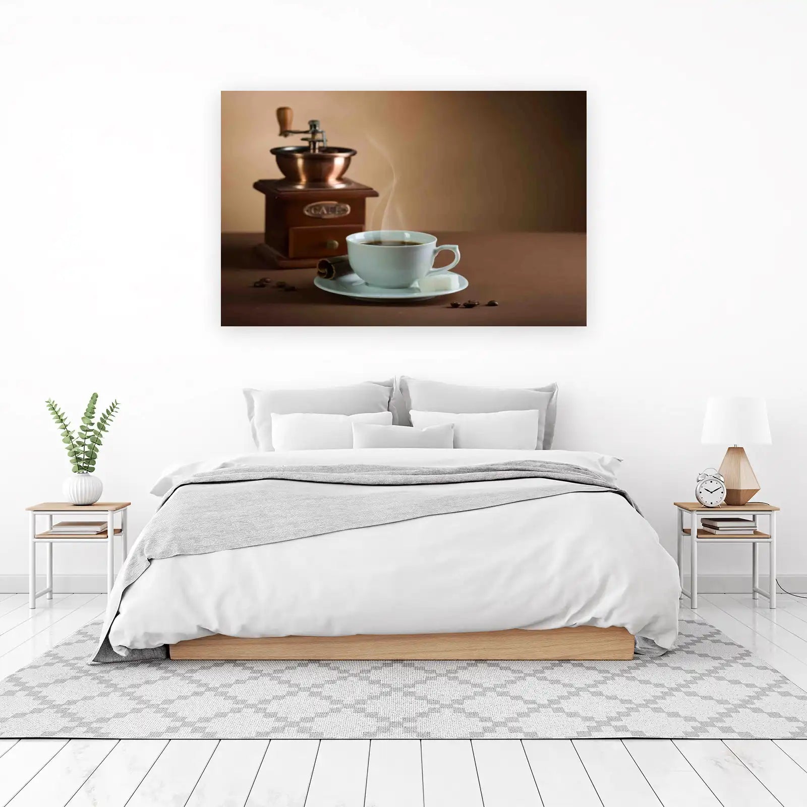 Aromatic Coffee Morning Vintage Grinder Wall Art