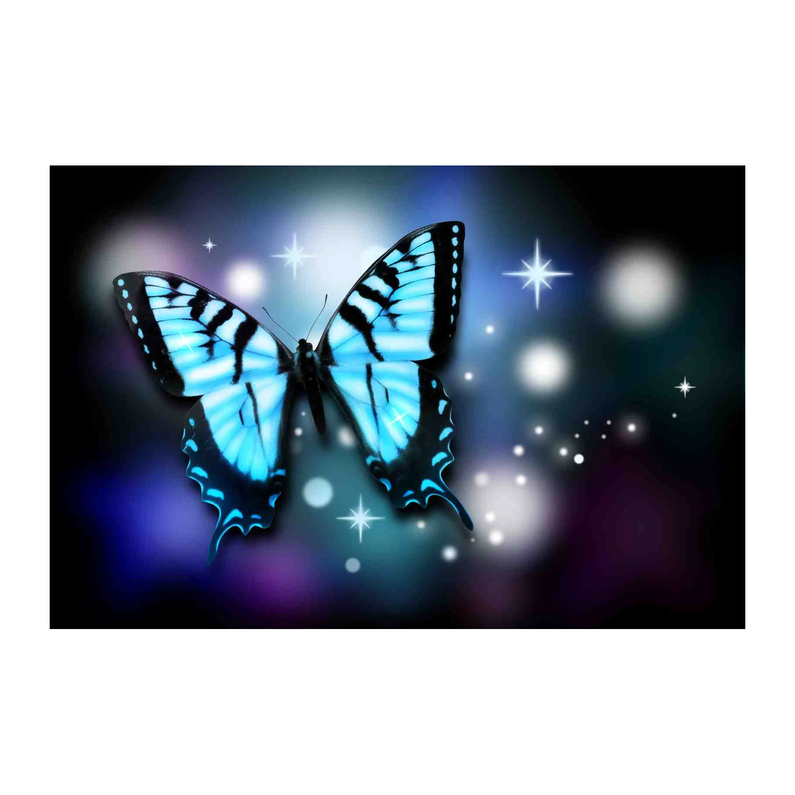 Enchanting Blue Butterfly Wall Art Wall Art