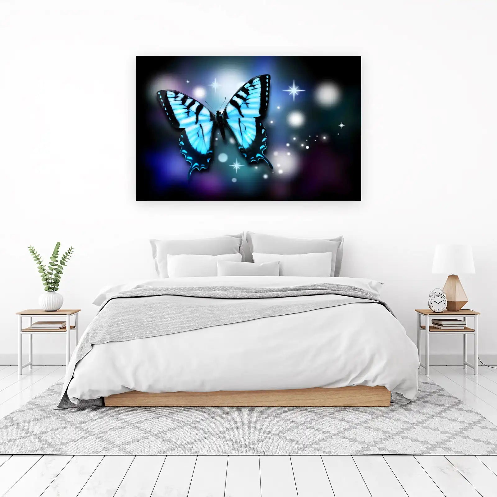Enchanting Blue Butterfly Wall Art Wall Art
