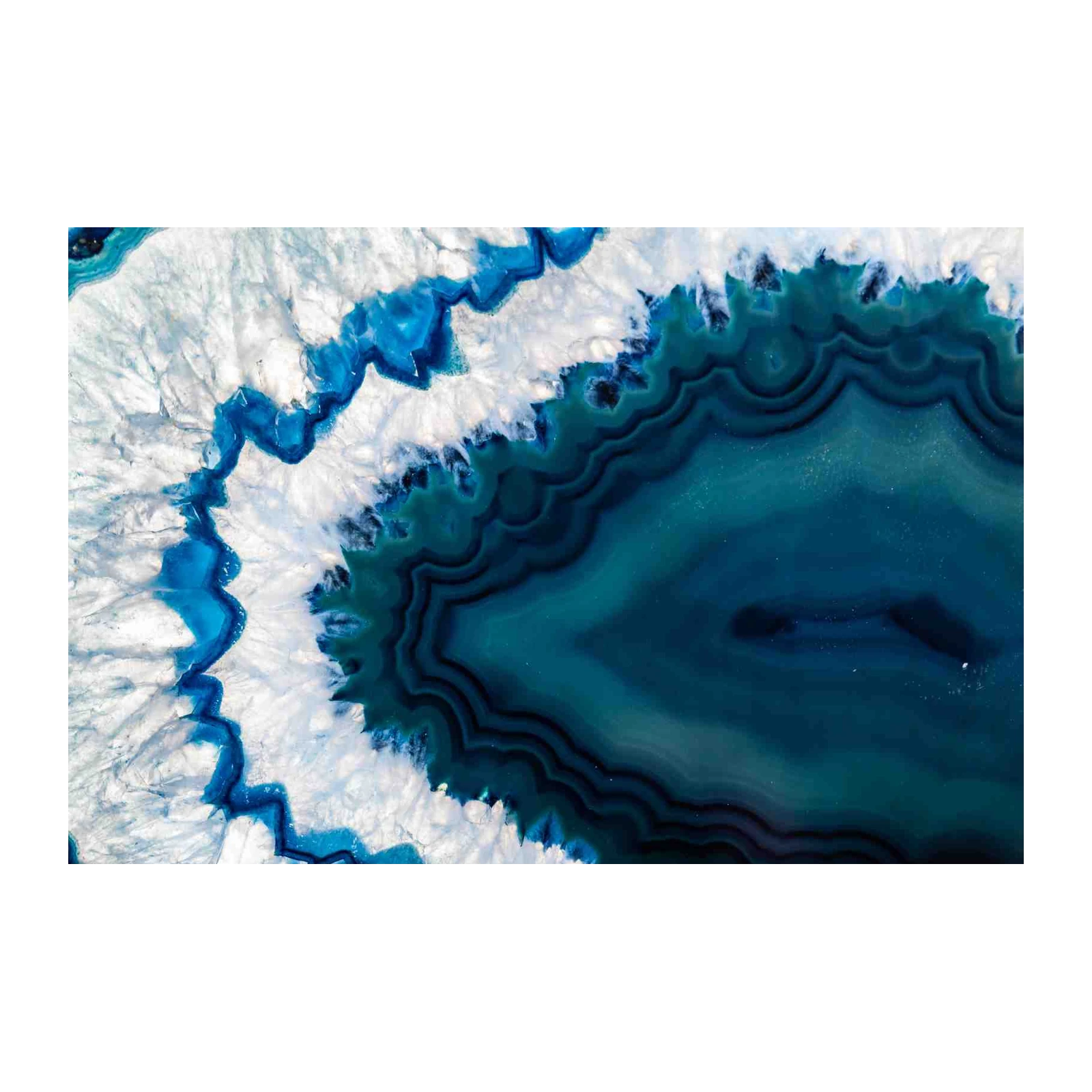 Ocean Agate Slice Wall Art - Coastal Home Decor