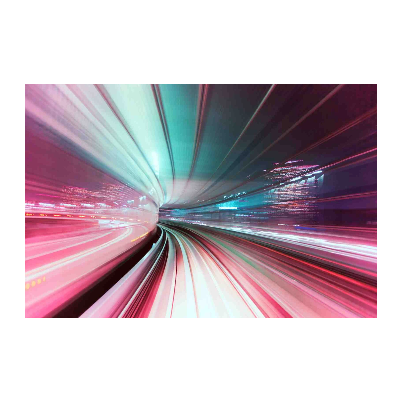 Abstract Speed Tunnel Wall Art