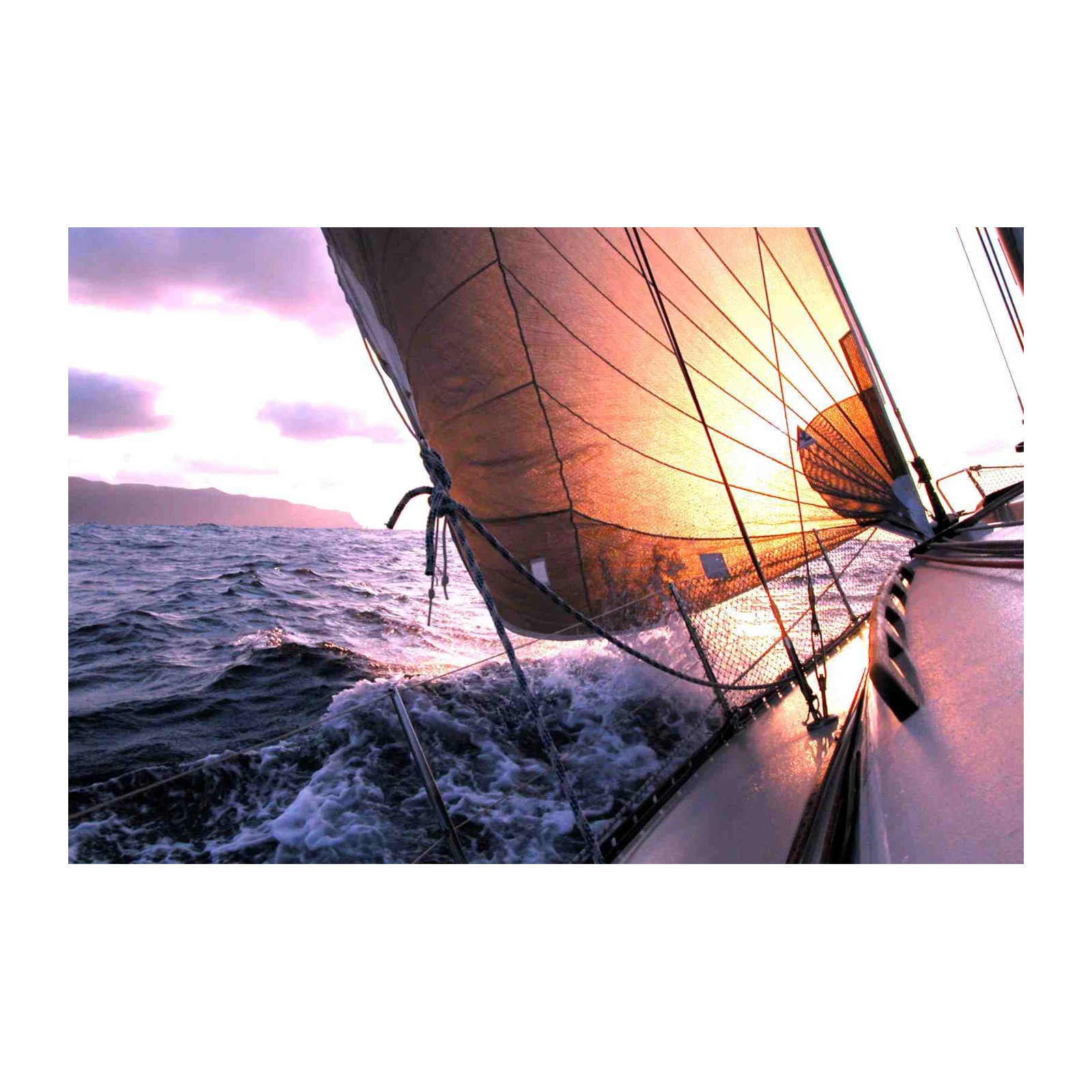 Sailing Adventure Sunset Wall Art