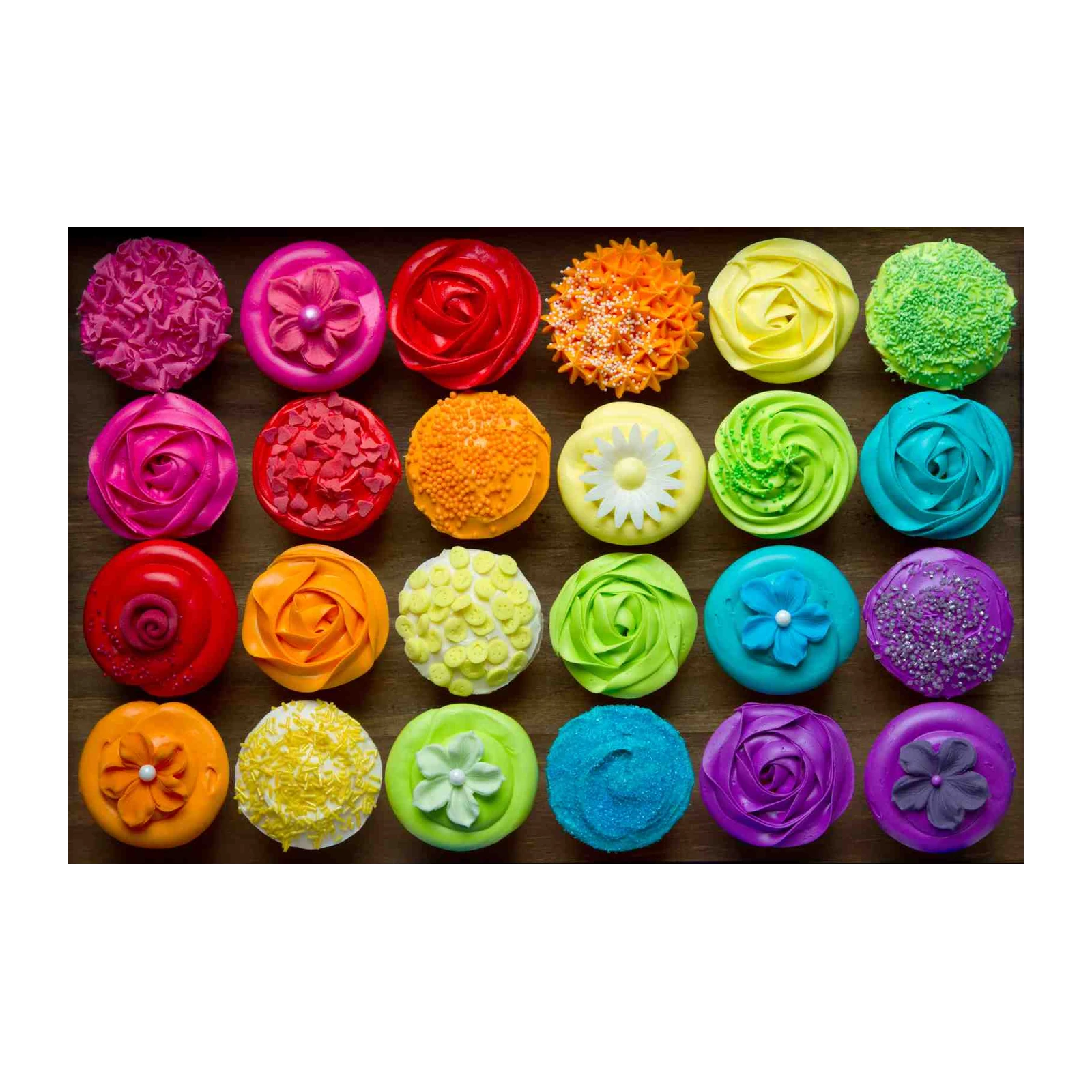Vibrant Cupcake Assortment Wall Art