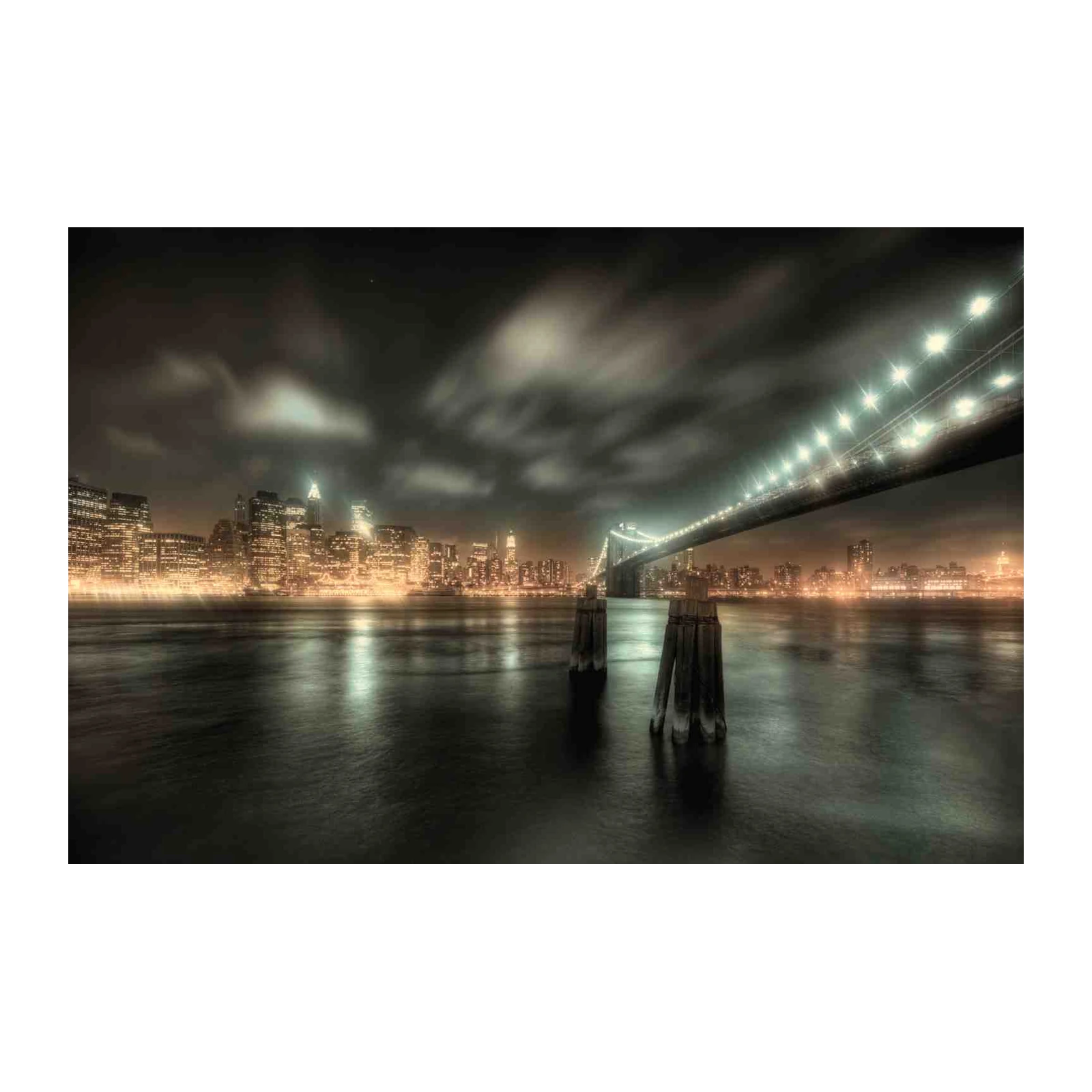 New York City Skyline & Bridge Wall Art