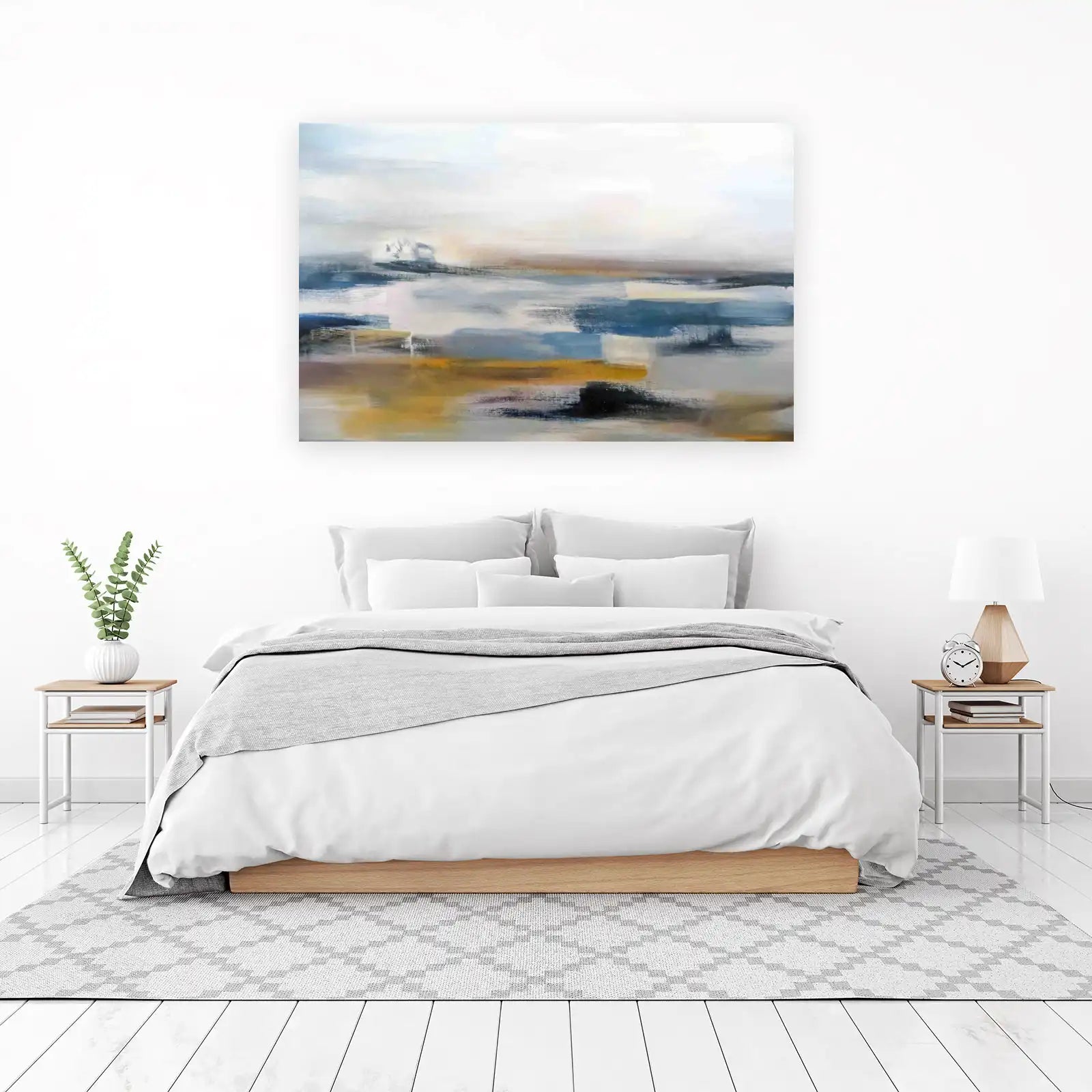Serene Coastal Abstract Wall Art