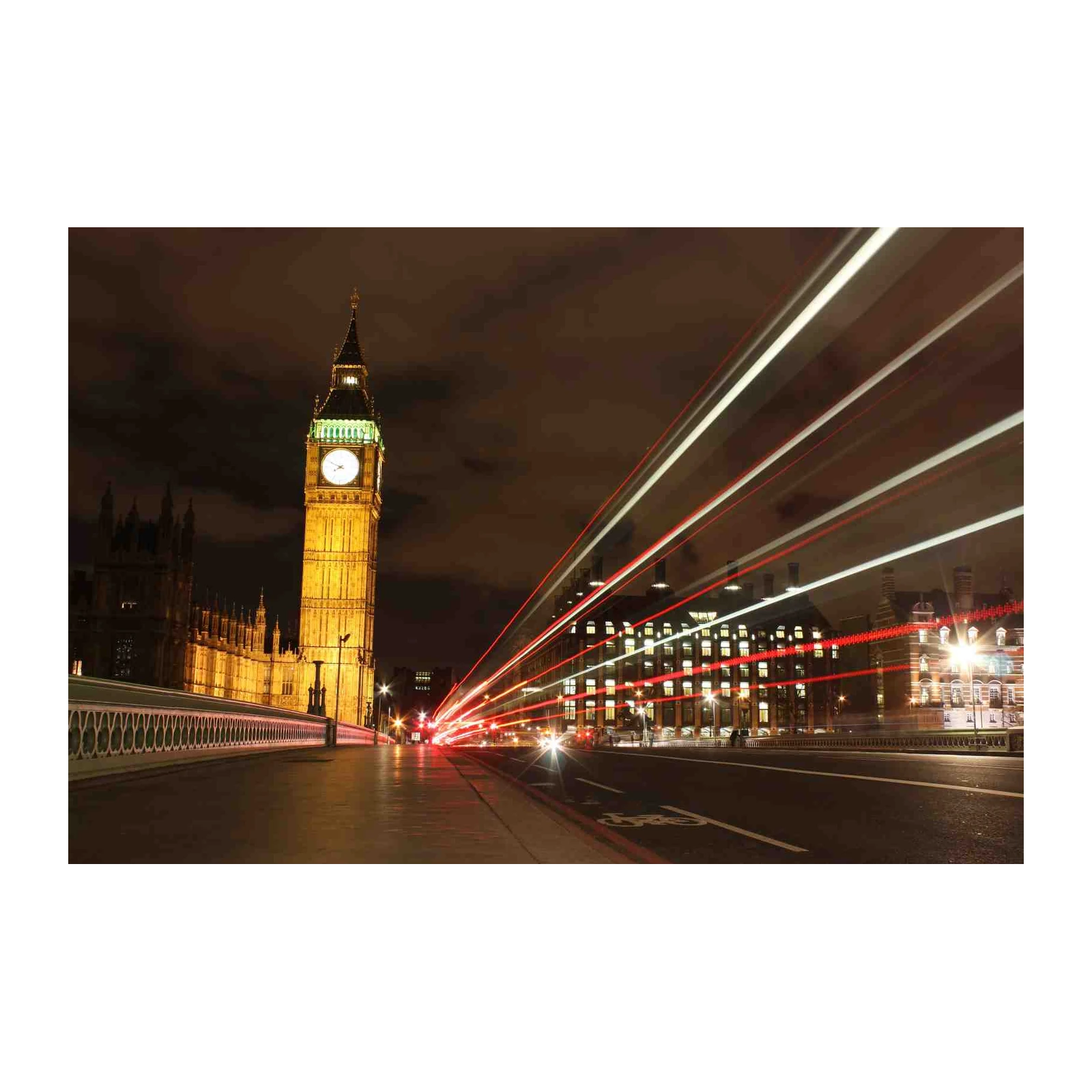 London Big Ben Night Lights Wall Art