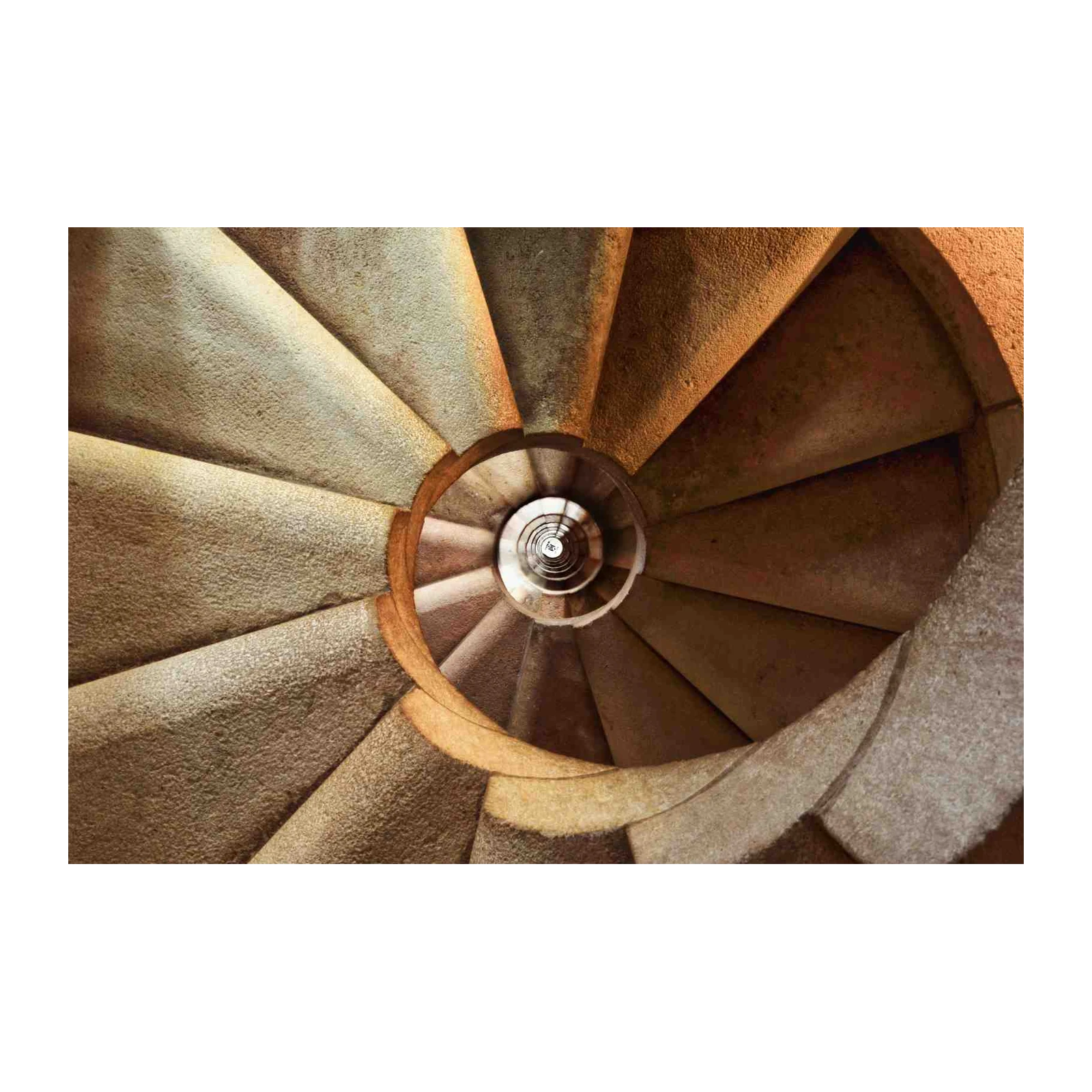 Spiral Staircase Geometry Wall Art