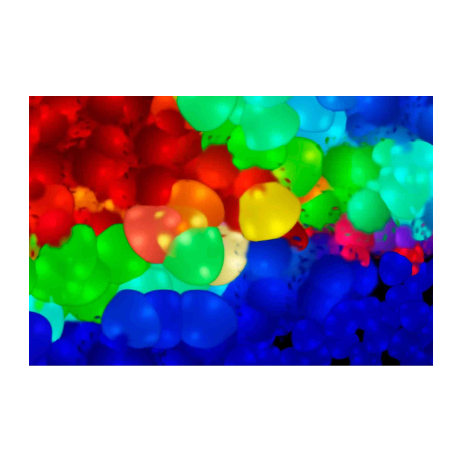 Vibrant Bubble Burst Wall Art