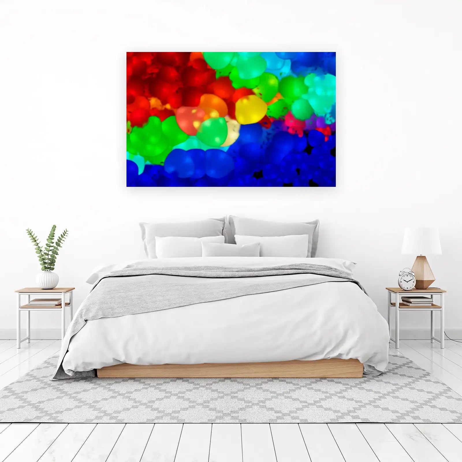 Vibrant Bubble Burst Wall Art