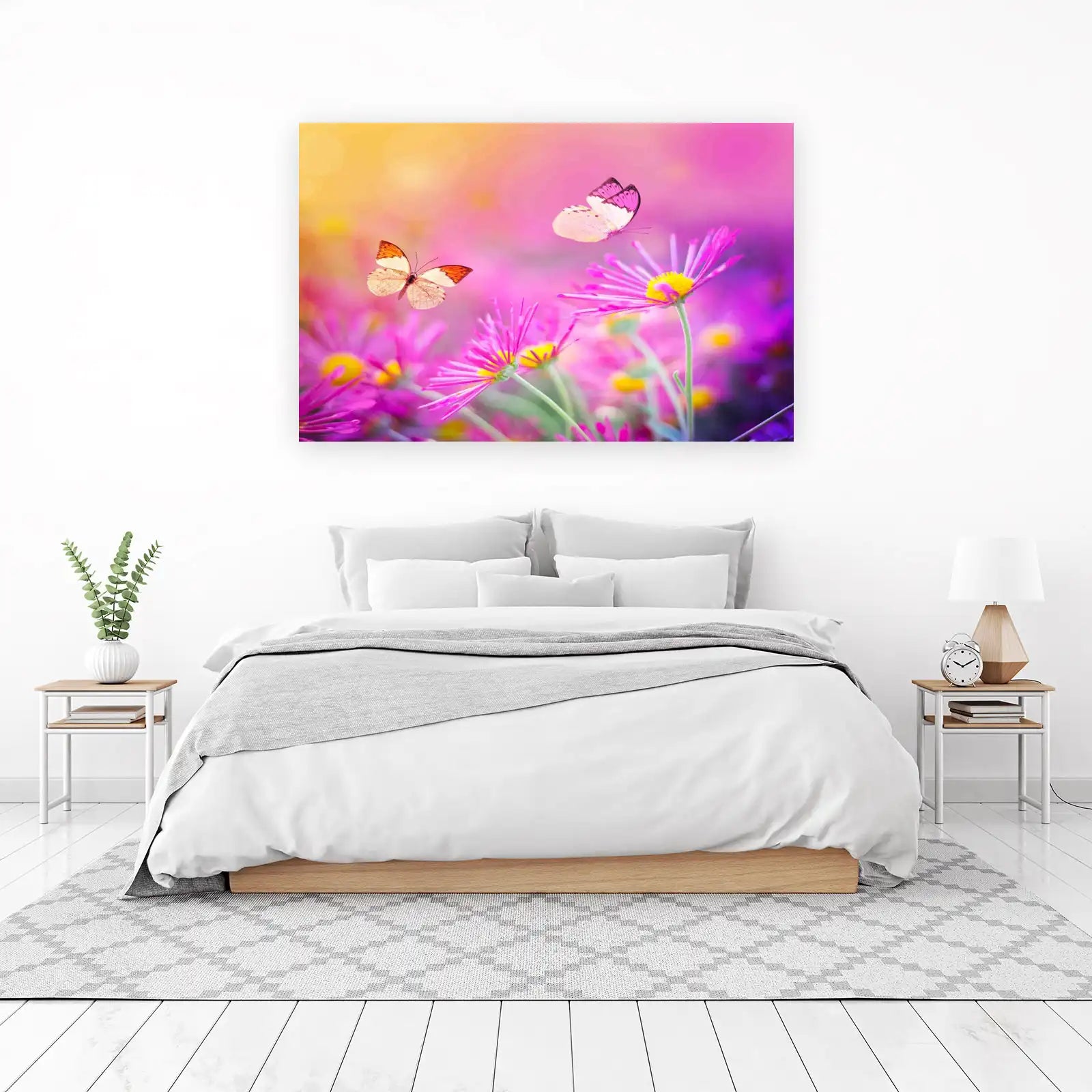Dreamy Butterflies & Flowers Wall Art