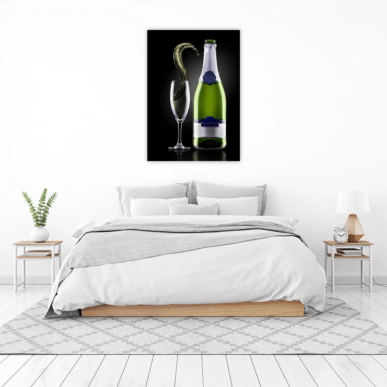 Champagne Splash Elegance Wall Art