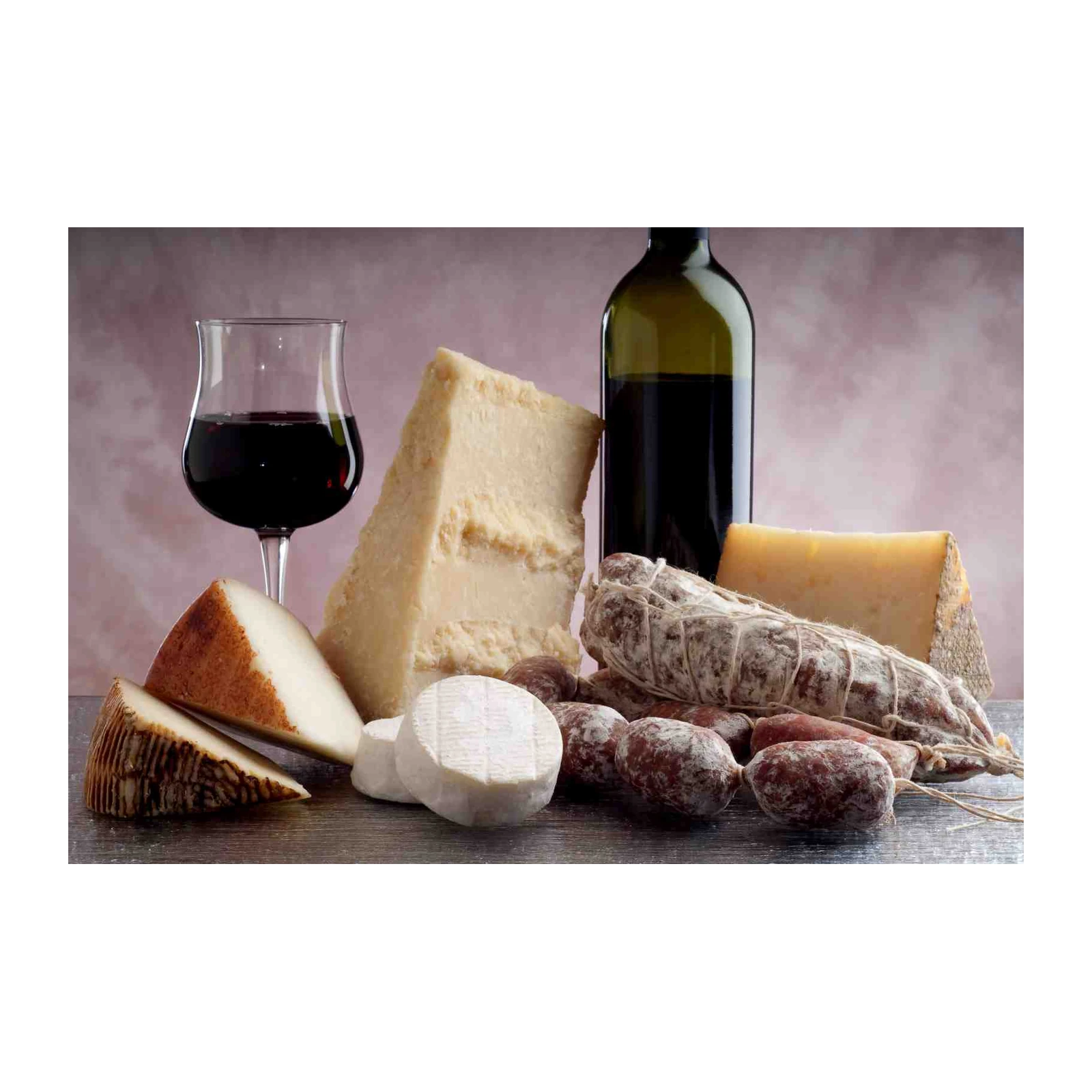 Gourmet Cheese & Wine Platter Wall Art