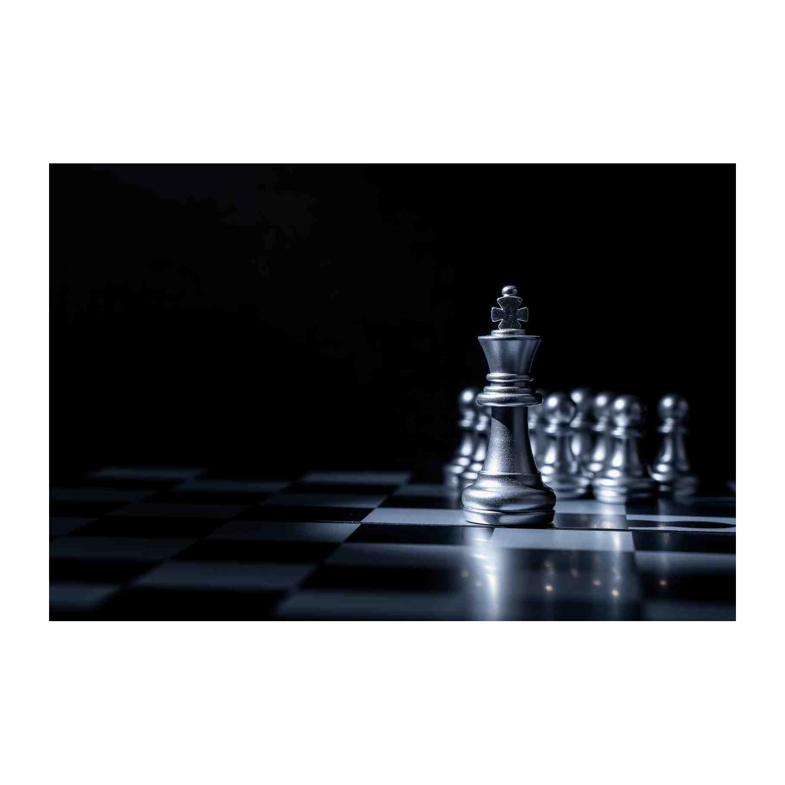 Strategic King Chess Piece Wall Art