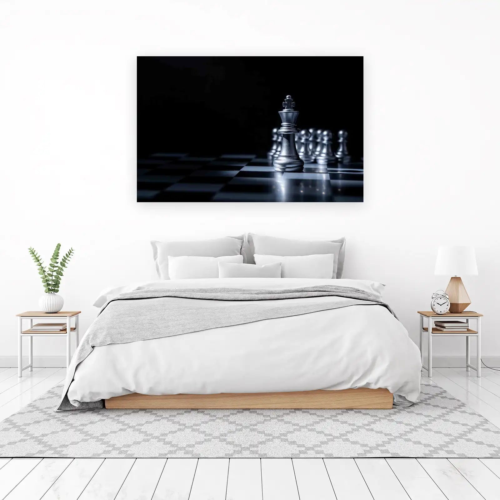 Strategic King Chess Piece Wall Art