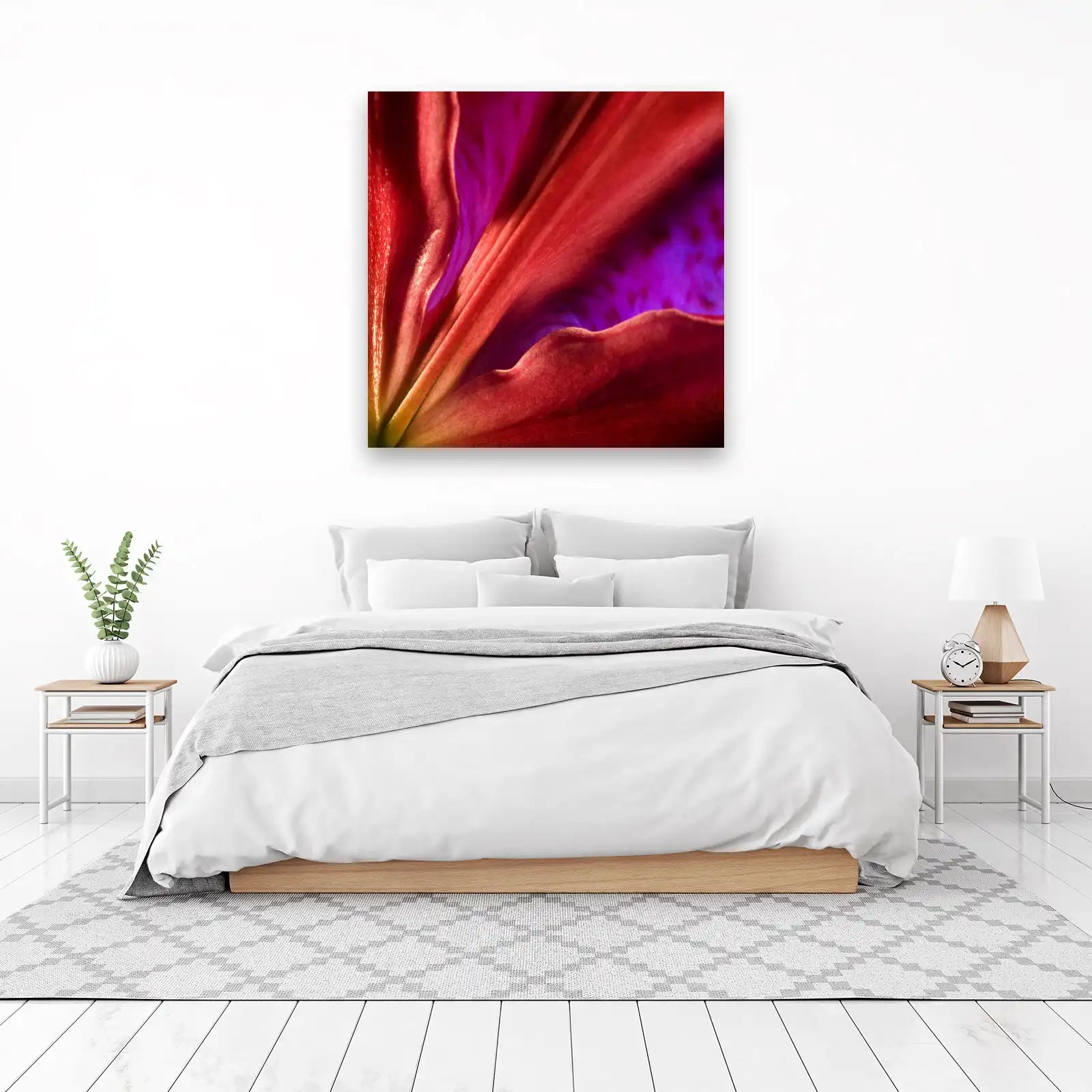 Vibrant Lily Petal Close-Up Wall Art