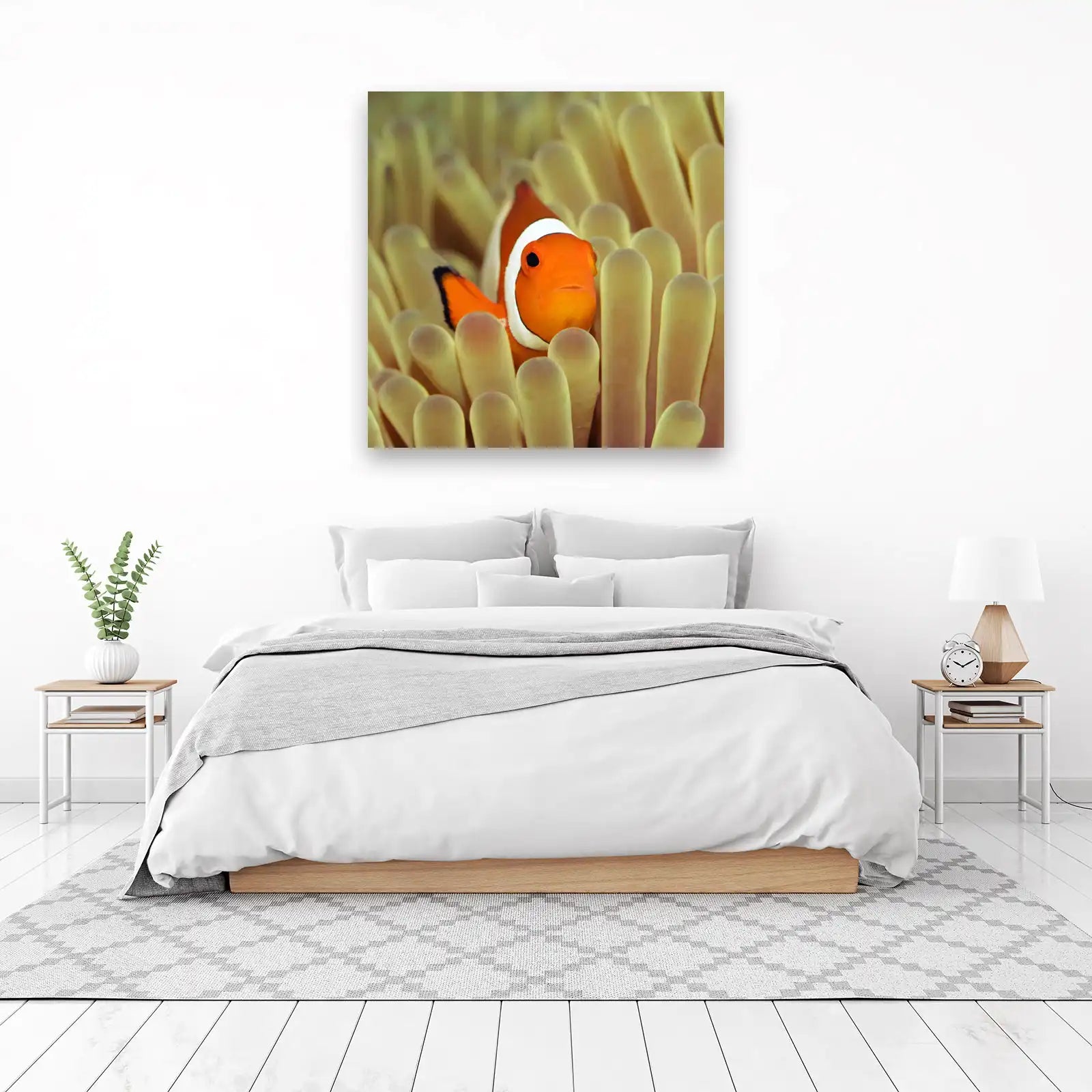 Vibrant Clownfish in Anemone Wall Art
