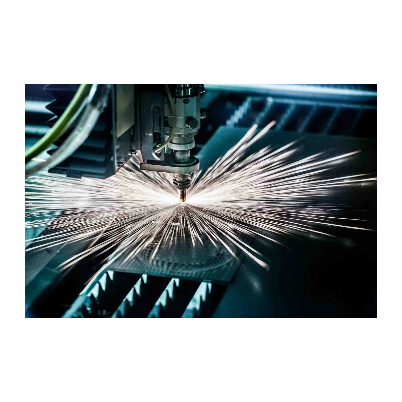 Industrial Spark Abstract Metal Art Wall Art