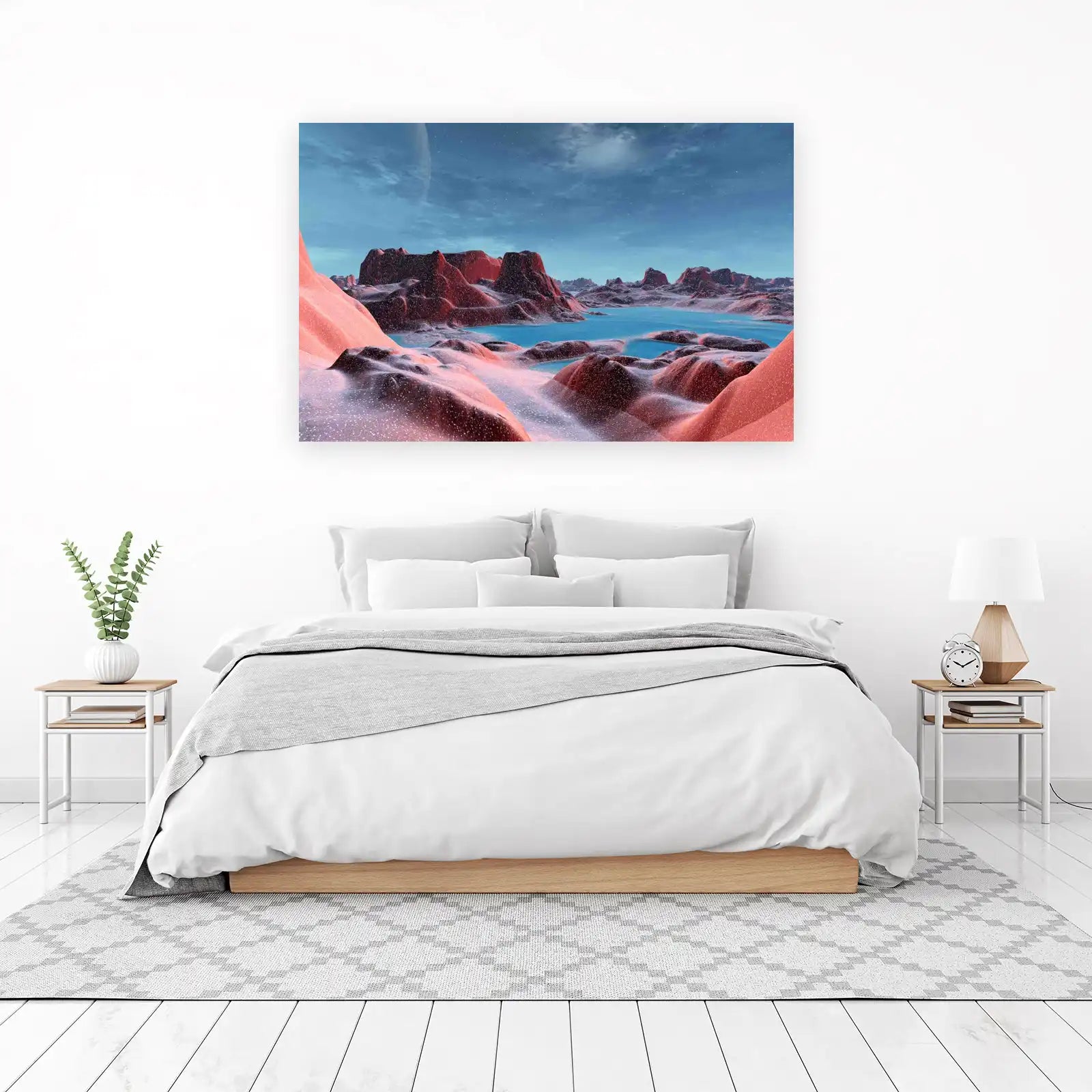 Alien Landscape Red Planet Wall Art