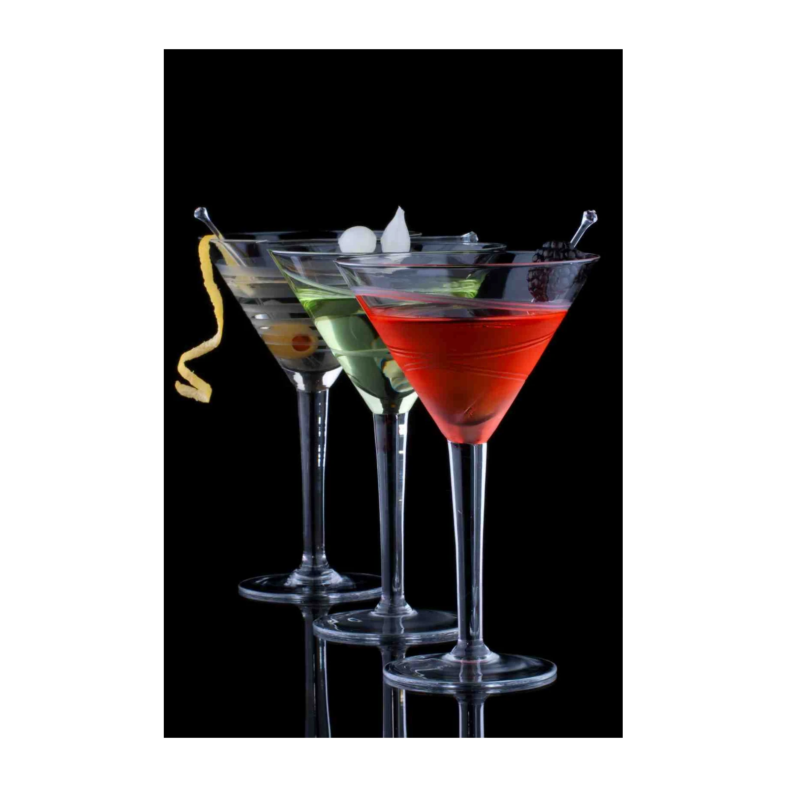 Elegant Cocktails Trio Wall Art