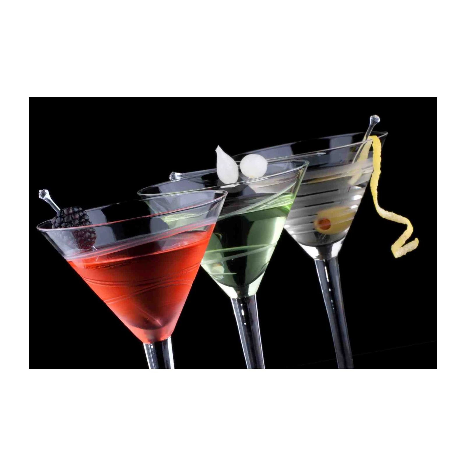 Elegant Cocktails Trio Wall Art