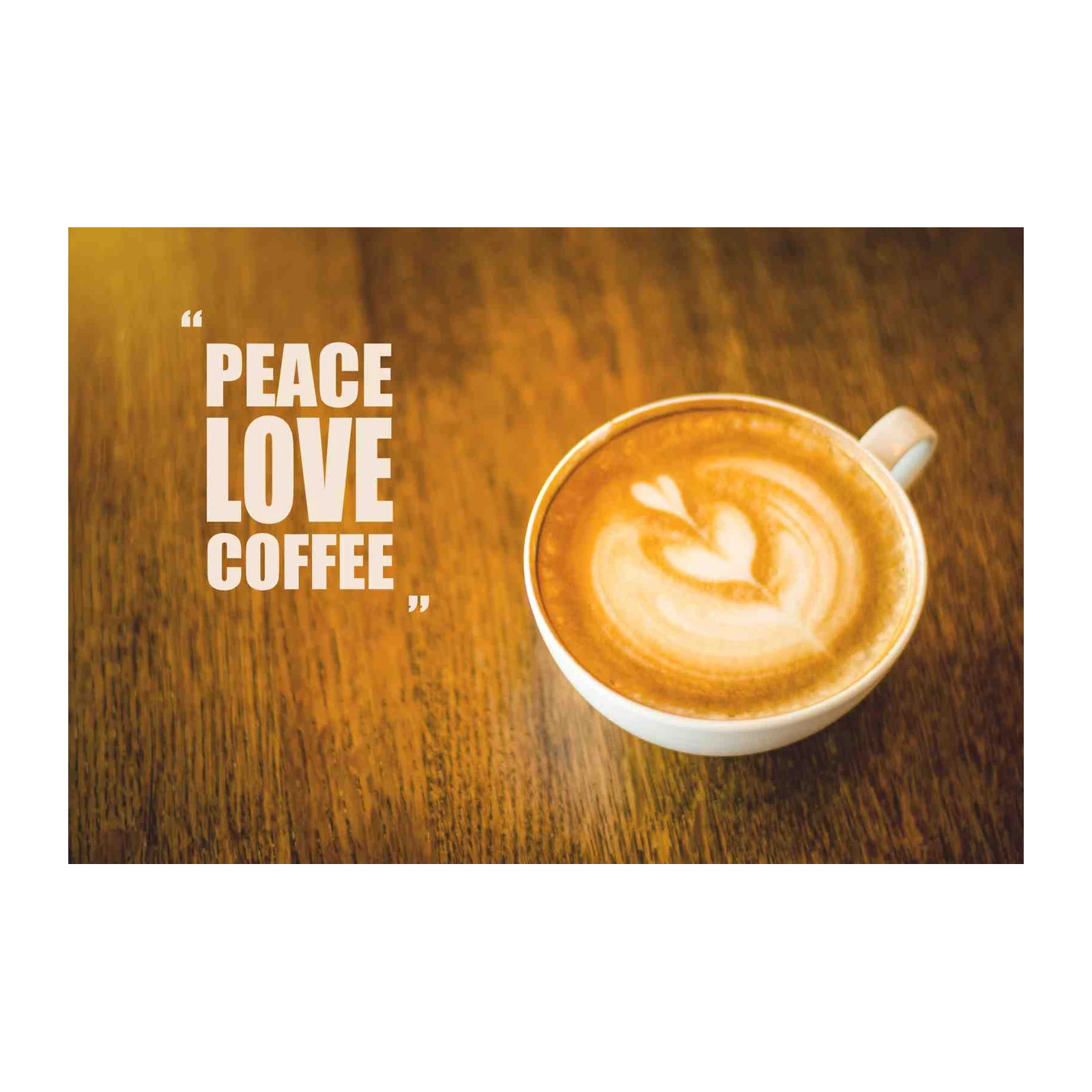 Peace Love Coffee Wall Art Wall Art