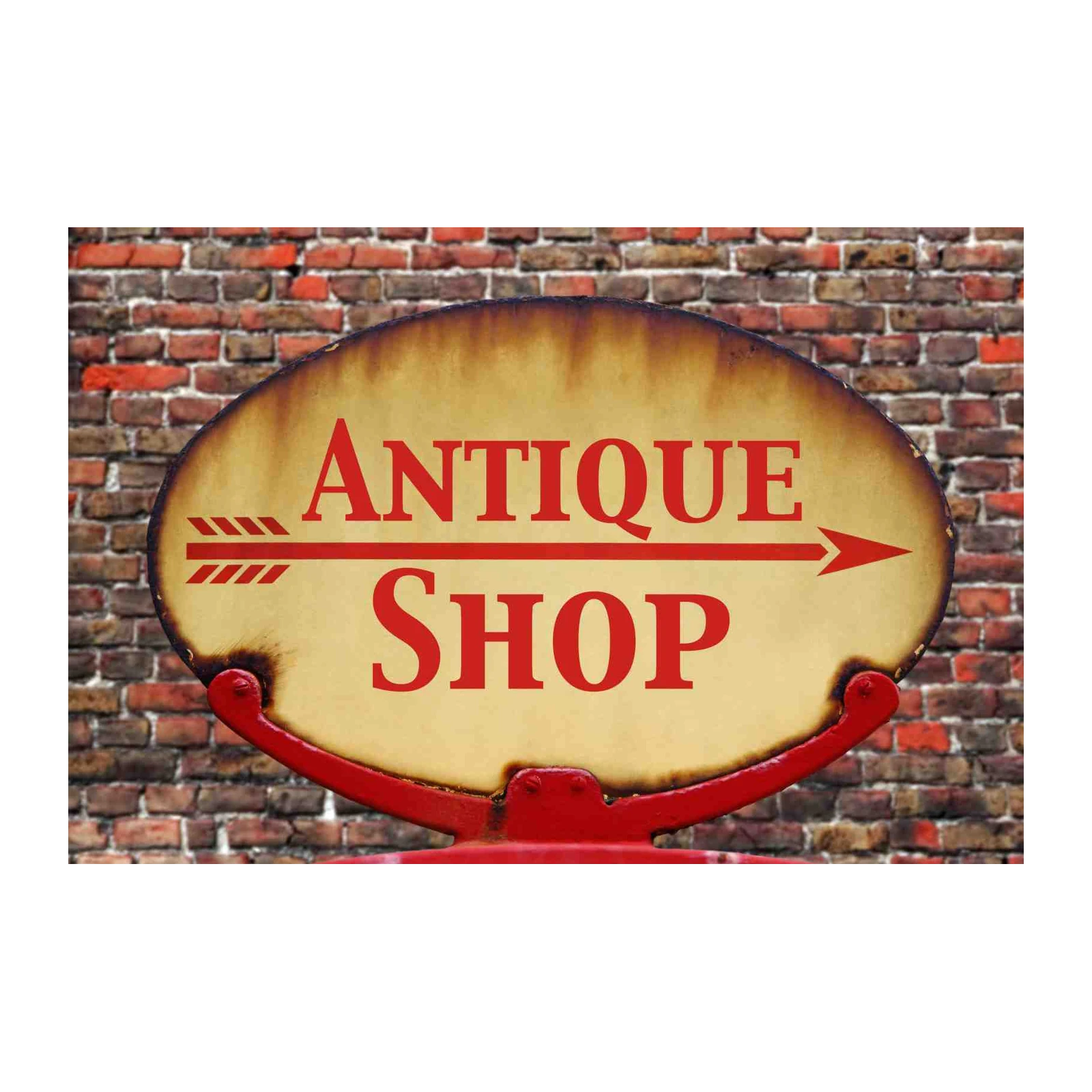 Retro "Antique Shop" Vintage Sign Wall Art