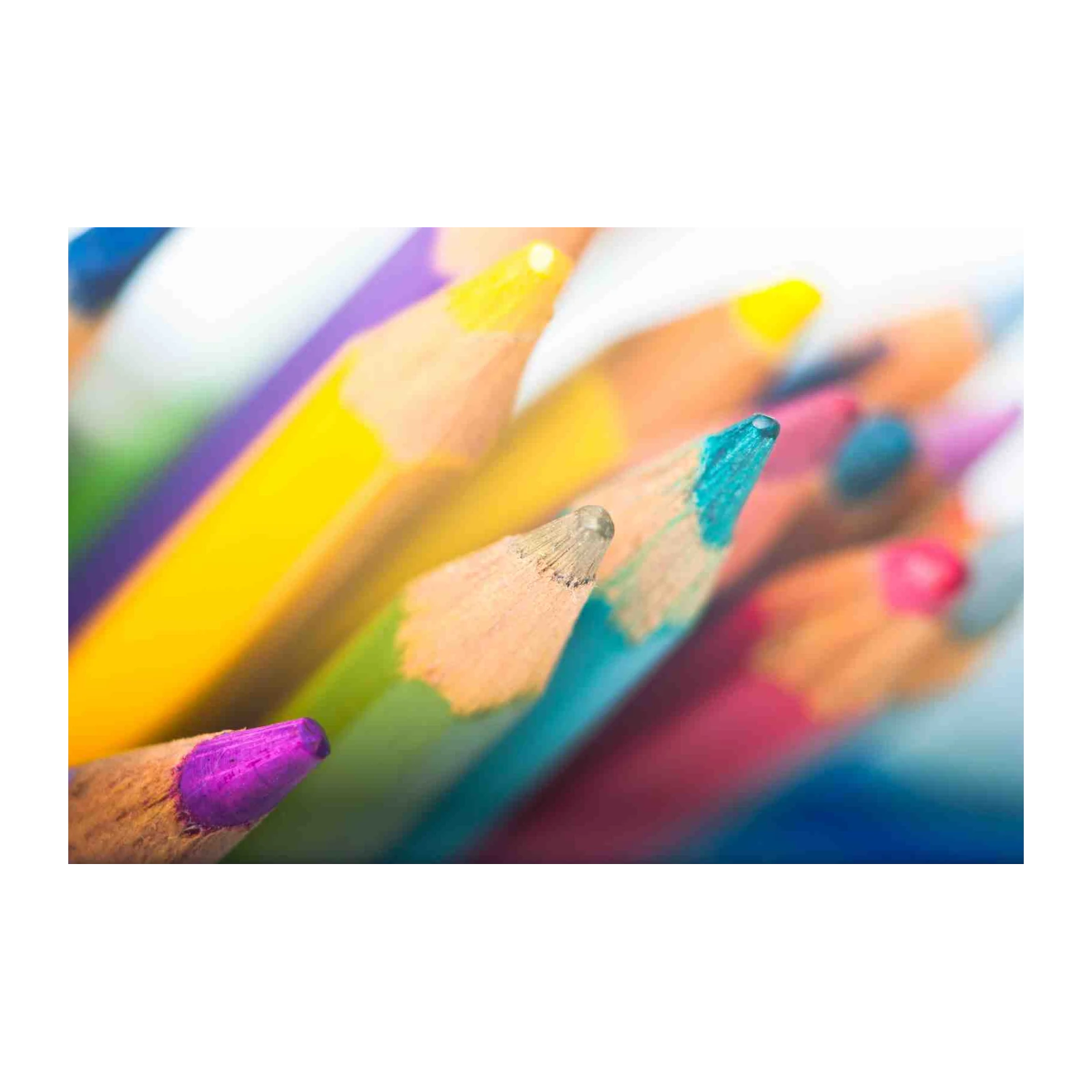 Vibrant Colored Pencils Art Wall Art