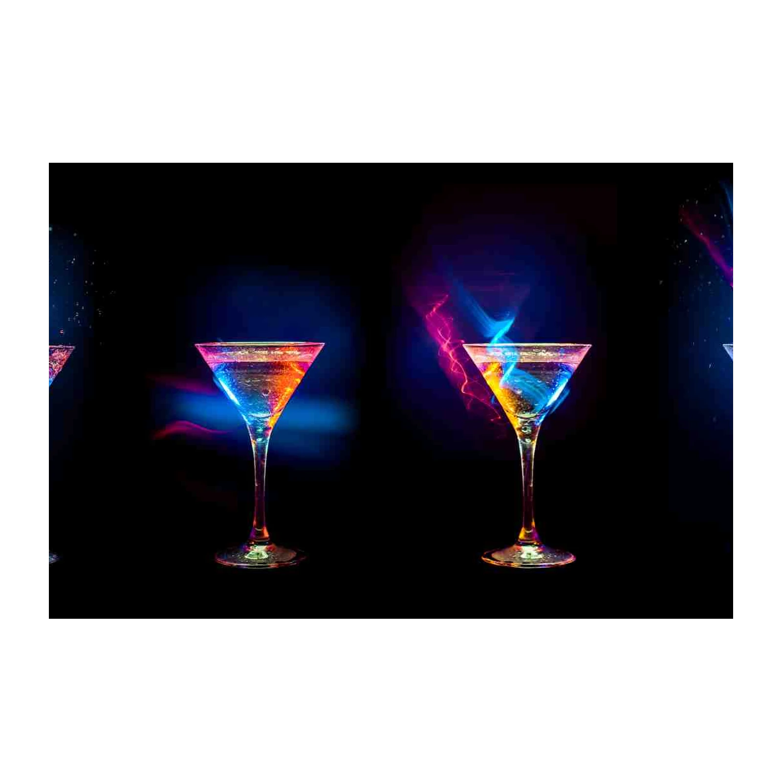 Vibrant Martini Splash Wall Art