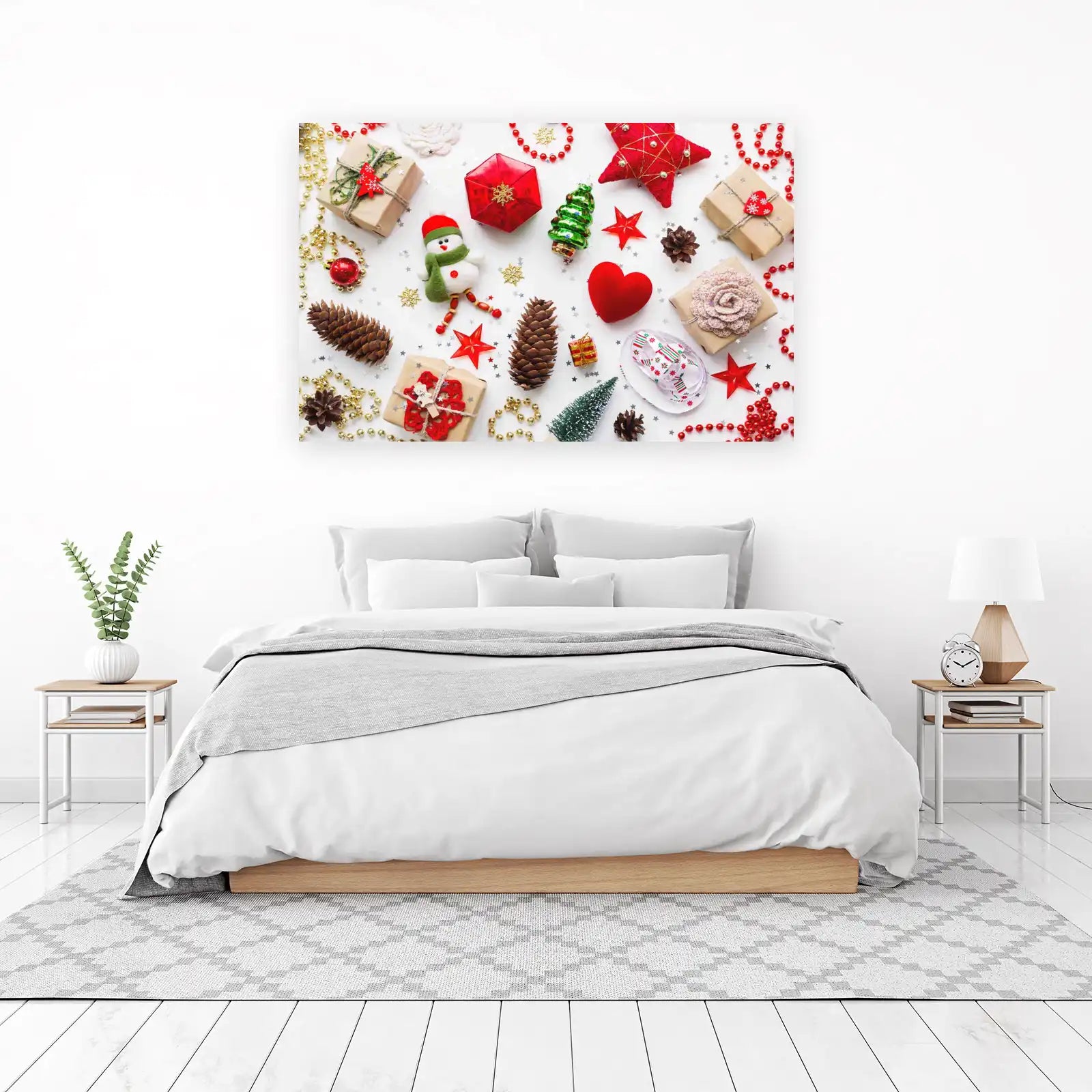Festive Christmas Collage Wall Art