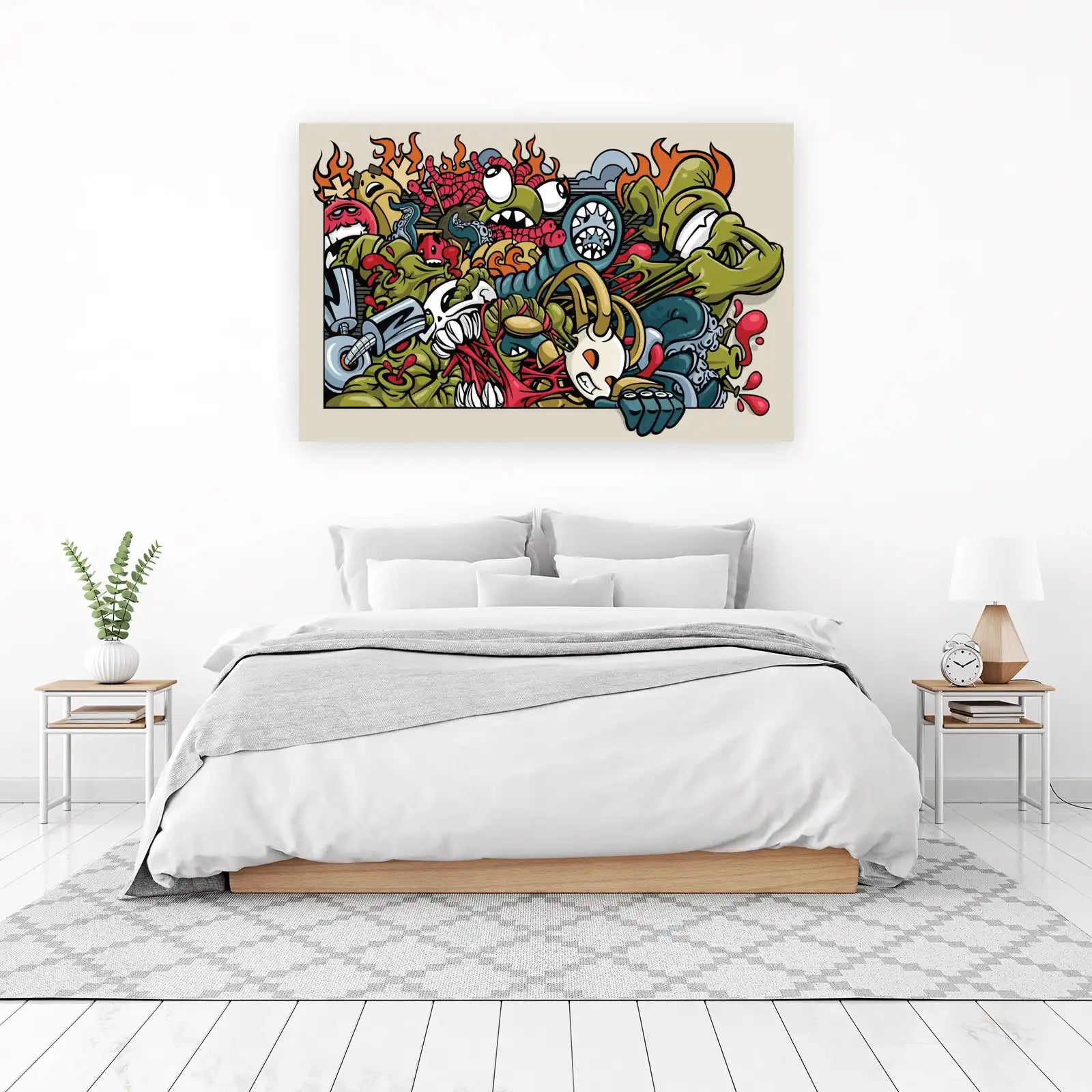 Graffiti Monster Chaos Wall Art