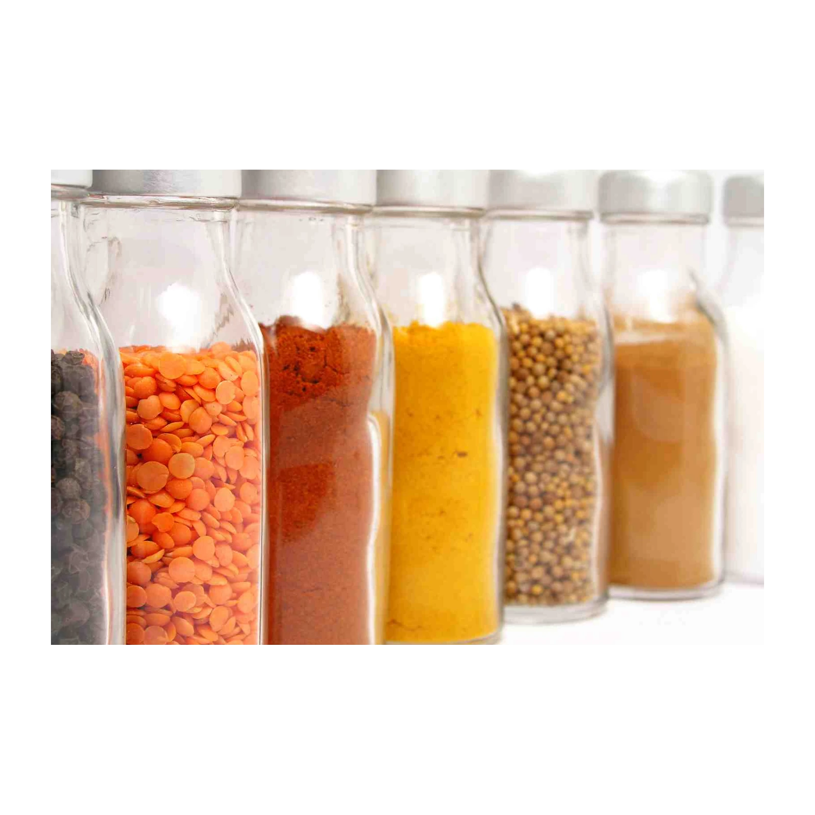 Vibrant Spice Jars Collection Wall Art