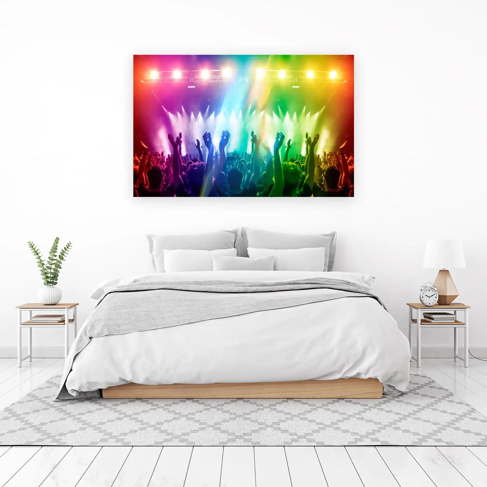 Vibrant Concert Crowd Wall Art
