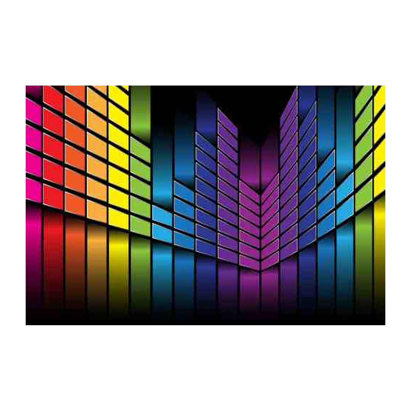 Vibrant Spectrum Equalizer Wall Art
