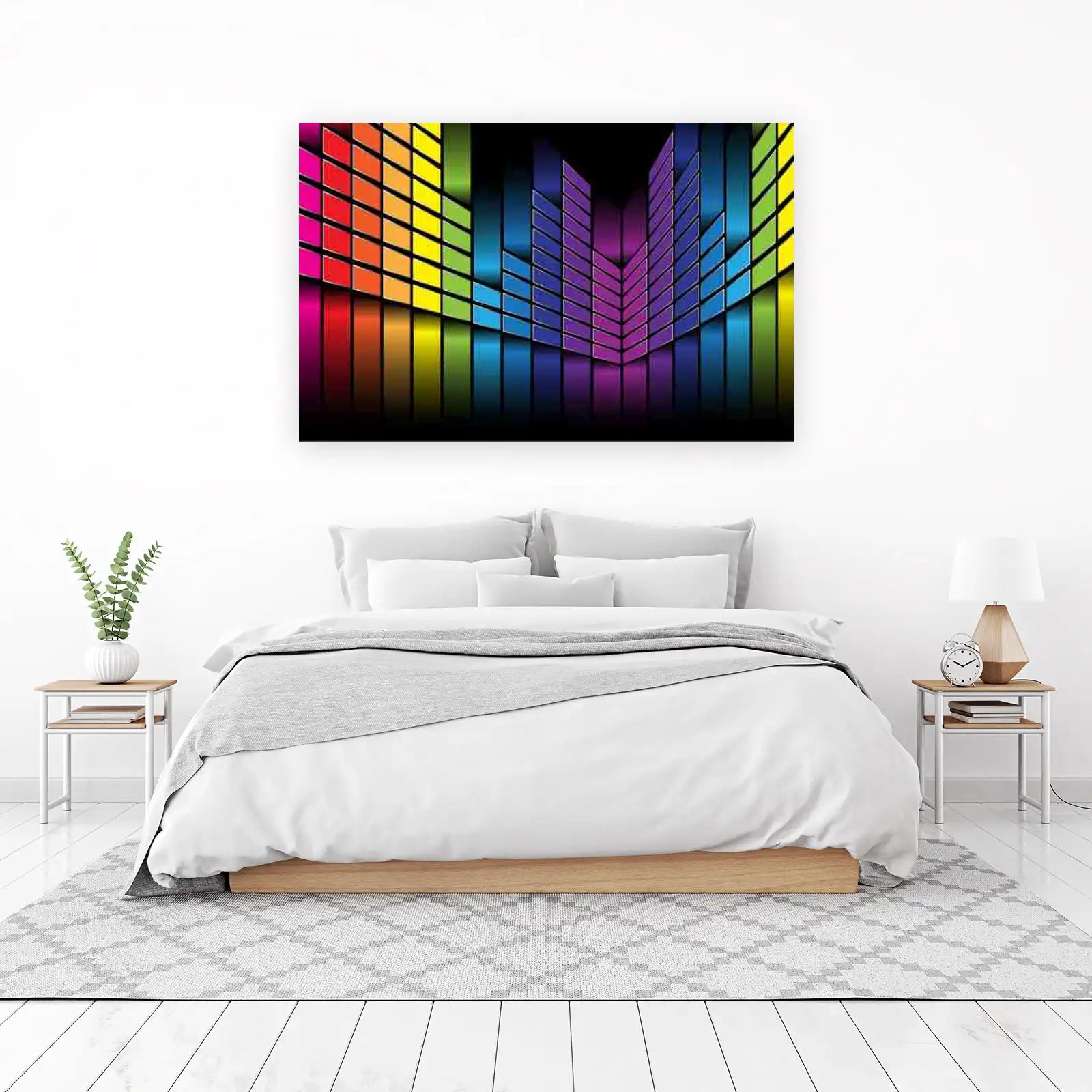 Vibrant Spectrum Equalizer Wall Art